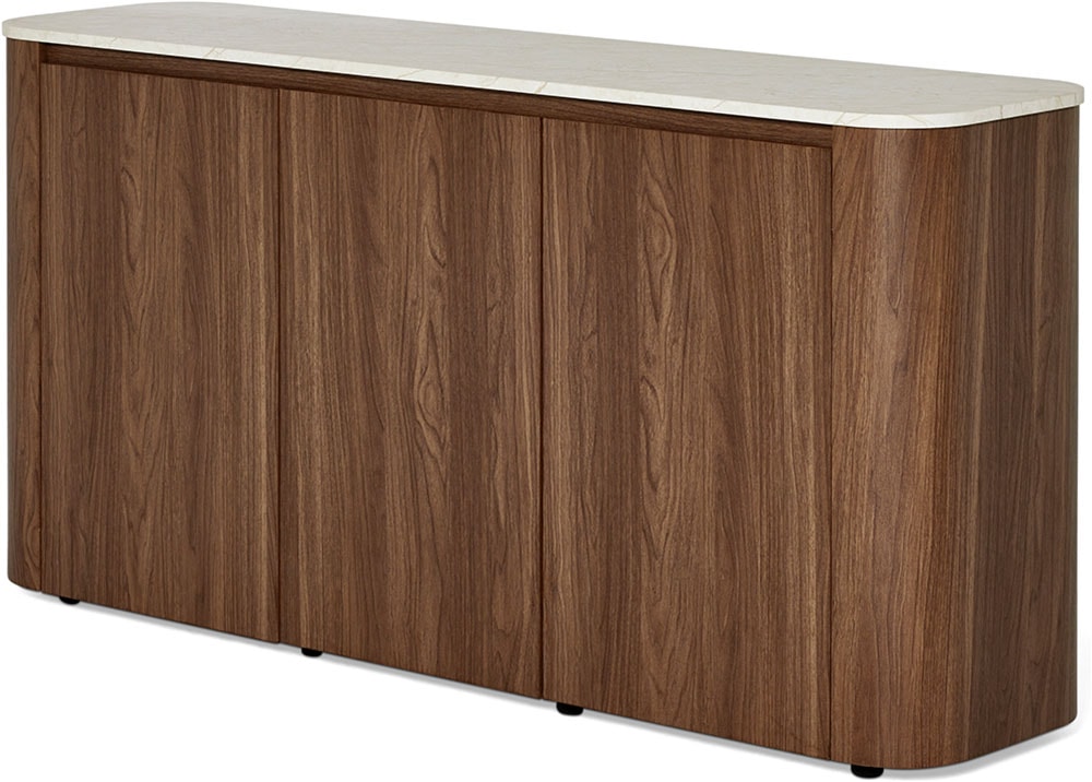 Jahnke Sideboard »TRESOR SB 150« Sideboard, Marmor Look, grifflose Optik, 3 Türen, Breite:150 cm