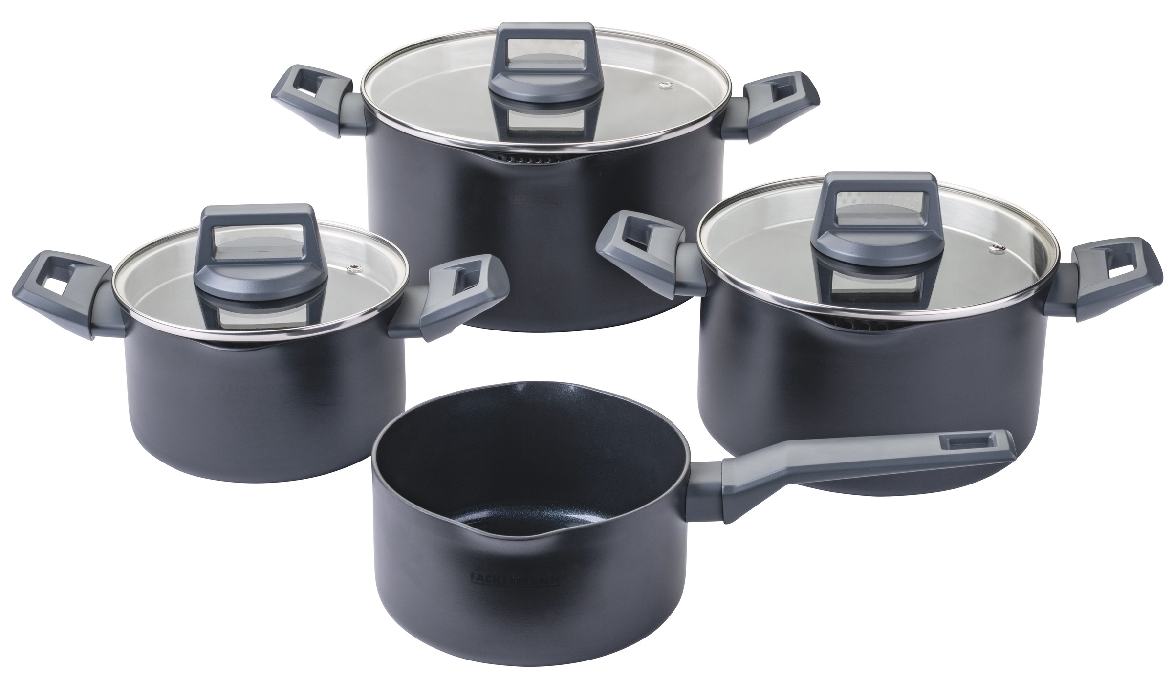 FACKELMANN Topf-Set »Statement«, Aluminium, (Set, 7 tlg.), Deckel mit Abgie günstig online kaufen