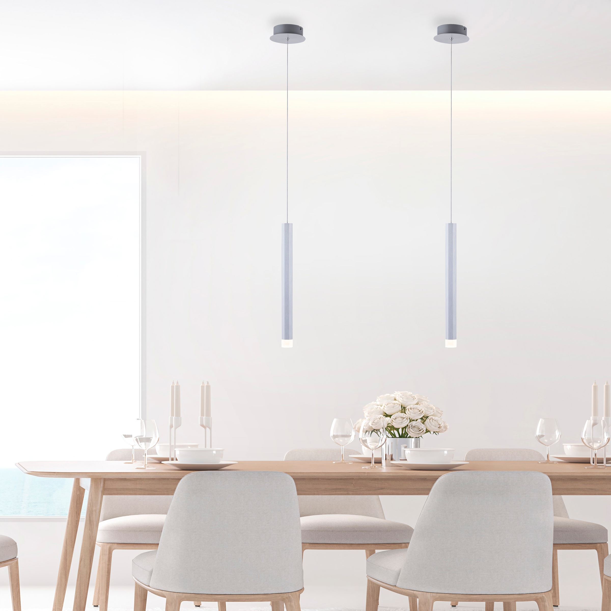 JUST LIGHT Pendelleuchte »BRUNO« LED-Board 1 Stk. Warmweiß LED