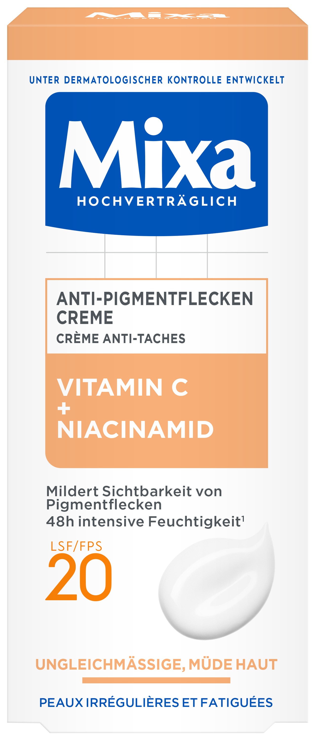 Mixa Gesichtspflege »Mixa Anti-Pigmentflecken Creme«, mit hoher Wirksamkeit