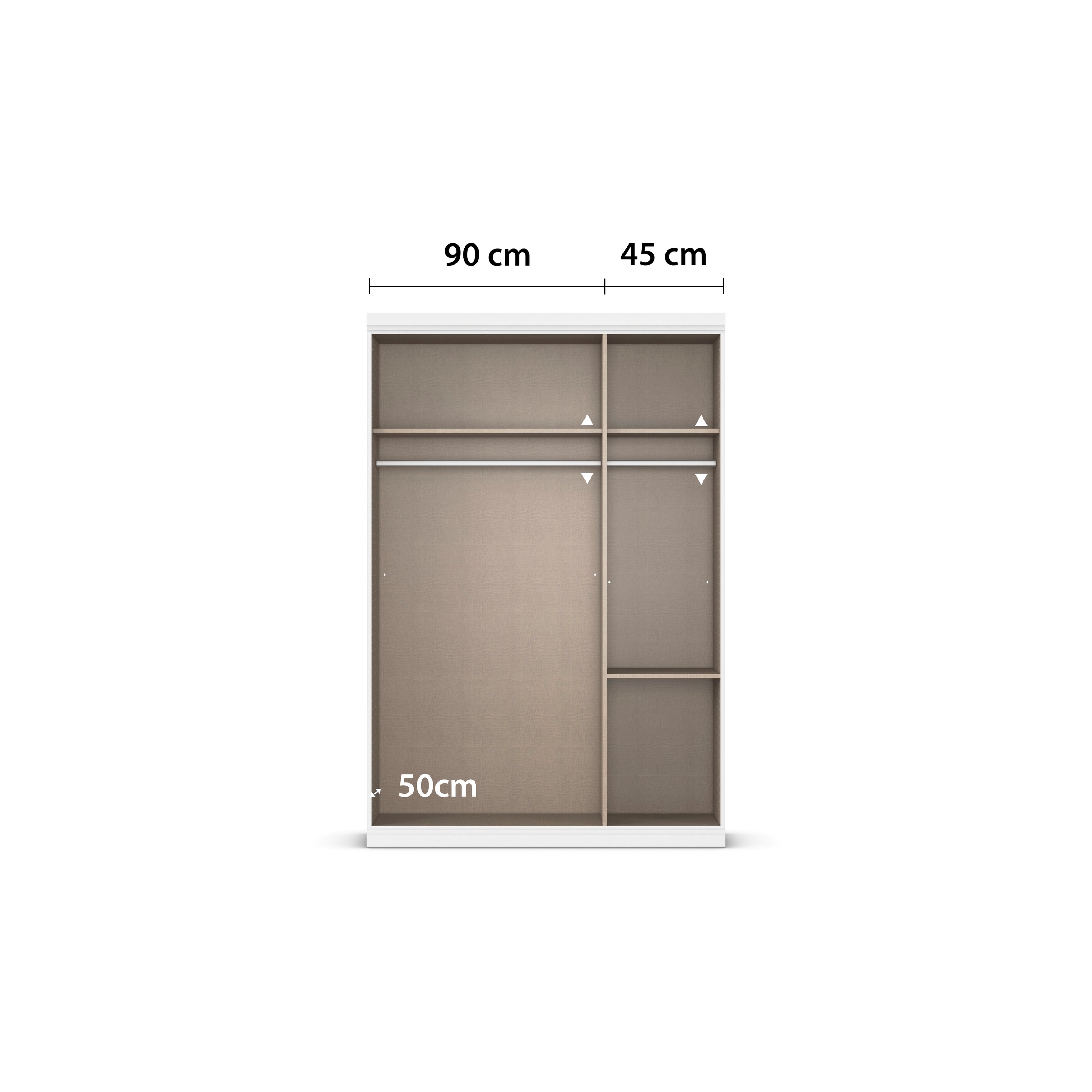 rauch Kleiderschrank »Marlene«, (in 3 verschiedenen Ausstattungen BASIC/CLASSIC/PREMIUM), in 3 Breiten 91/136/181 cm im Landhaus-Stil MADE IN GERMANY