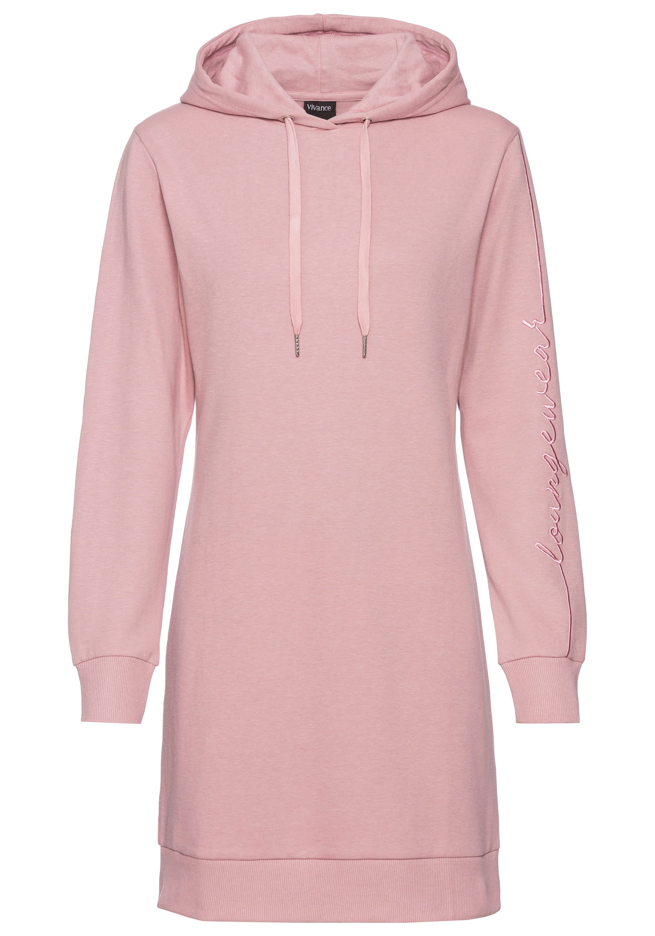 Vivance Sweatkleid, mit Loungewear Stickerei, Loungekleid