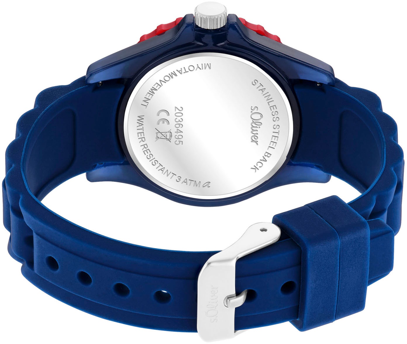 s.Oliver Quarzuhr, Armbanduhr, Kinderuhr, analog, Silikonarmband, Geschenkidee