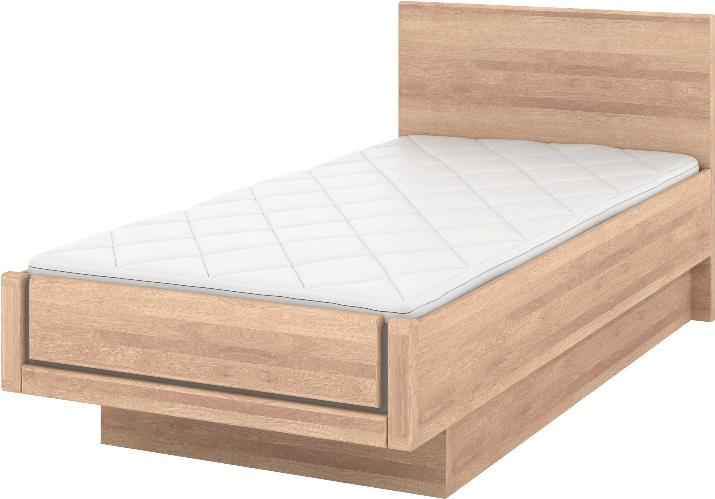 Musterring Holzbett »Sorrent, Bettgestell, Bettrahmen, teilmassiv Eiche«, ( günstig online kaufen