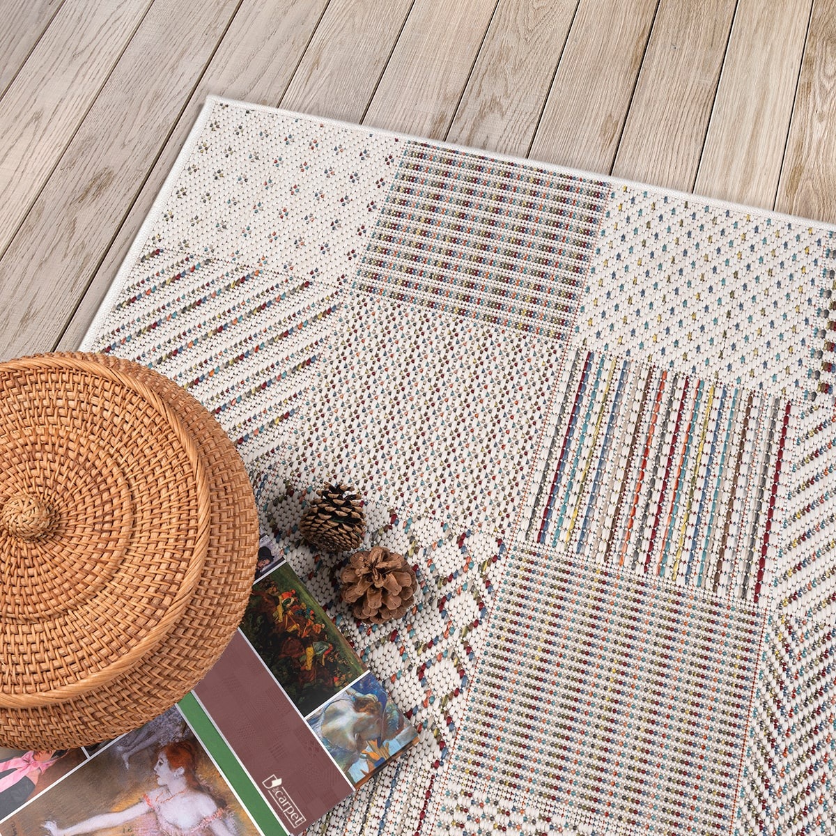 the carpet Teppich »Lagos«, rechteckig, 5 mm Höhe, moderner robuster In und Outdoor Teppich