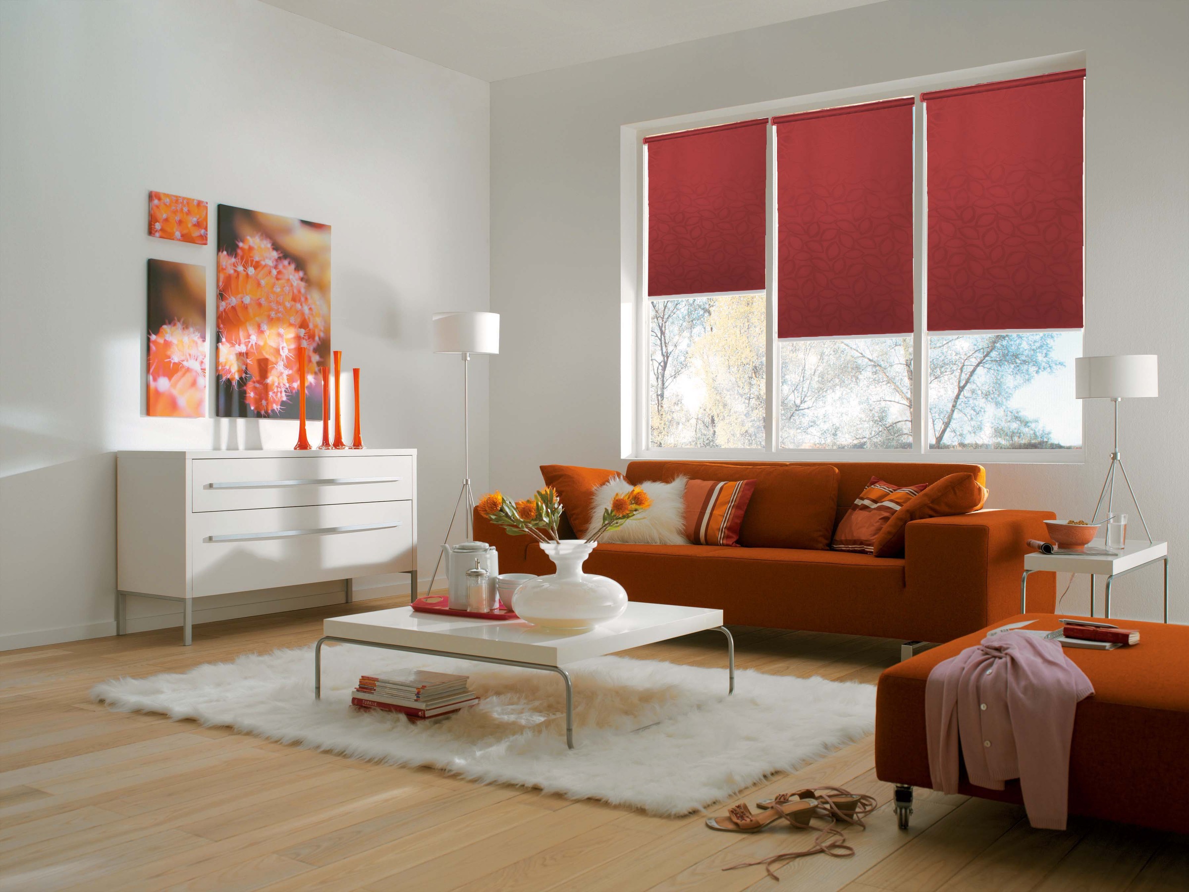 sunlines Elektrisches Rollo »Akkurollo Curves appgesteuert, blickdicht, Sunlines, weißer Fallstab«, blickdicht, appgesteuert via Bluetooth