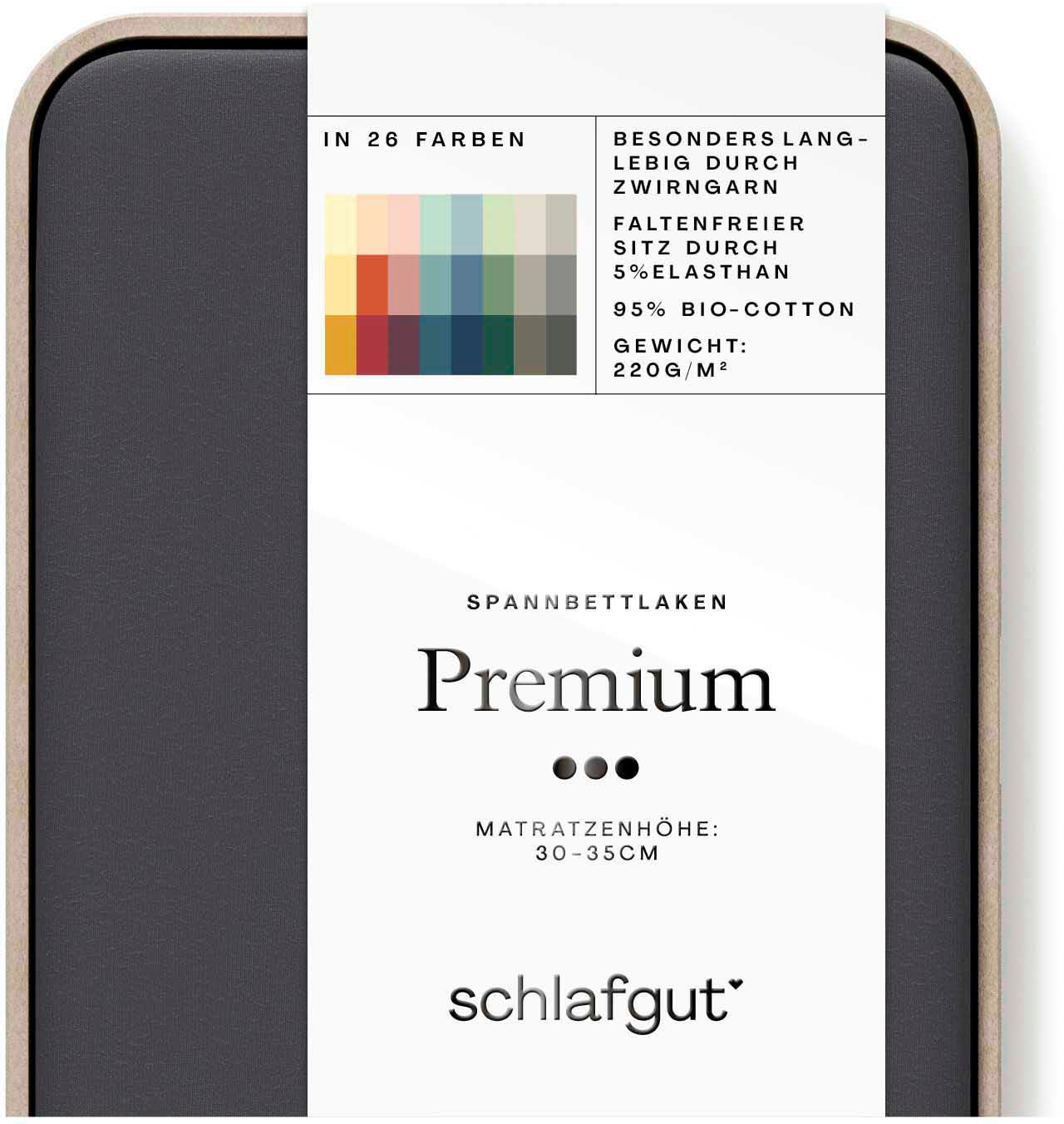 Schlafgut Spannbettlaken »Premium«, Zero Waste Verpackung, PREMIUM Qualität