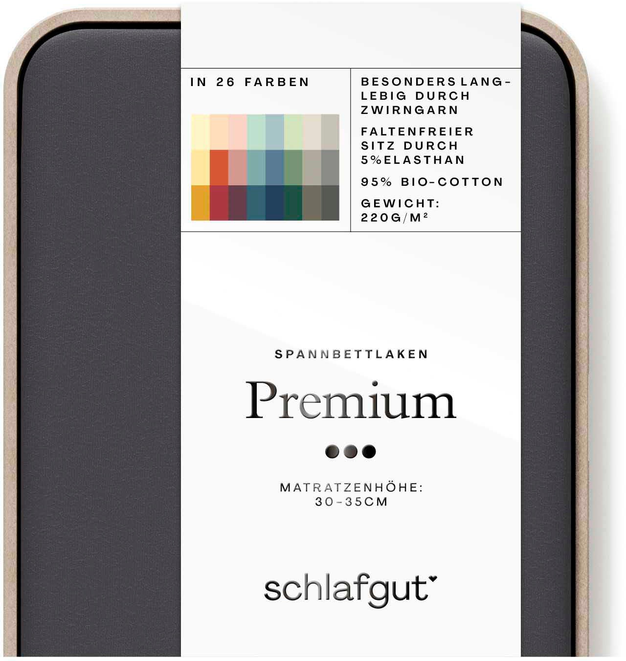 Schlafgut Spannbettlaken »Premium«, Zero Waste Verpackung, PREMIUM Qualität günstig online kaufen