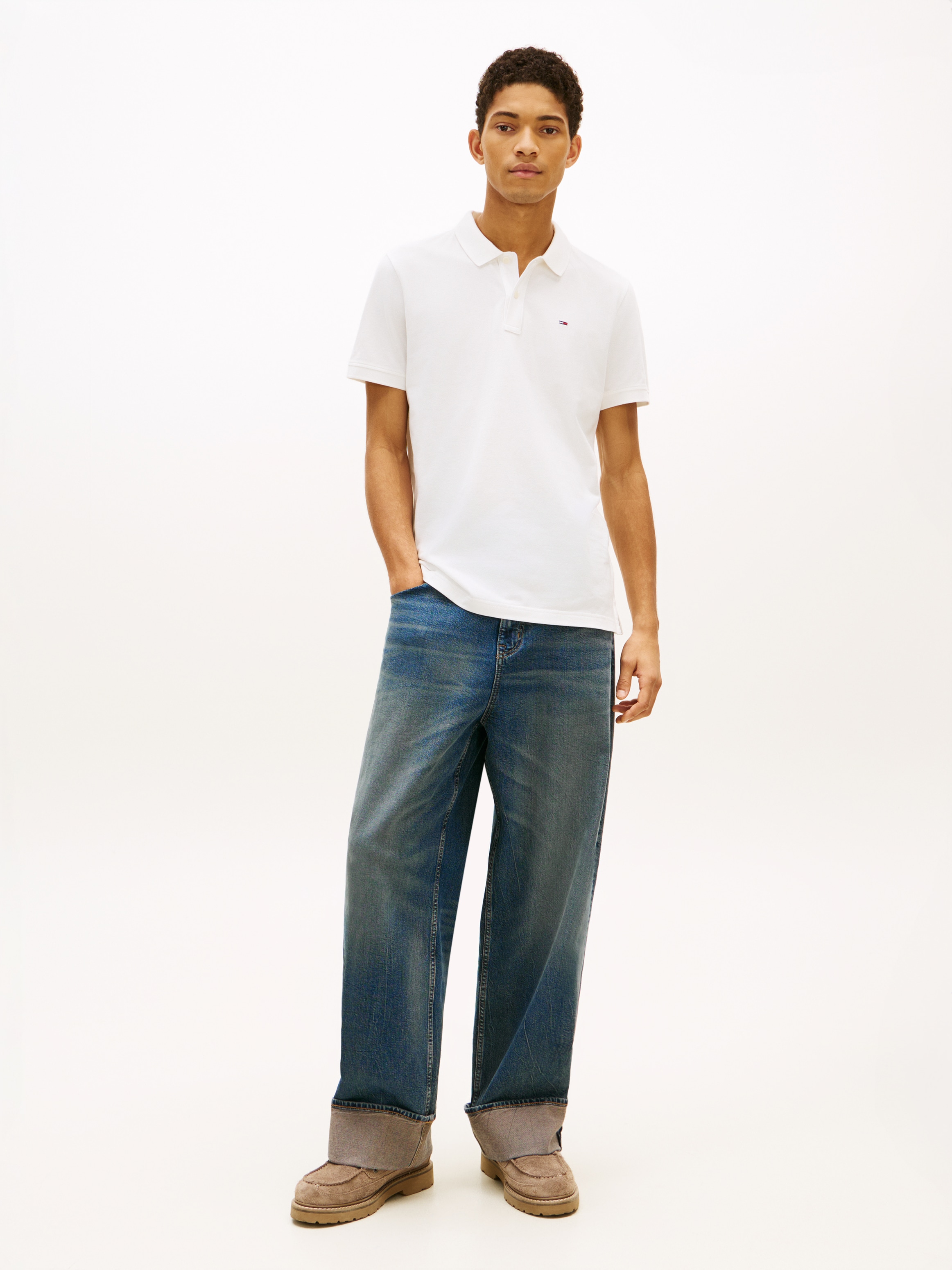Tommy Jeans Poloshirt »TJM SLIM PLACKET POLO EXT«