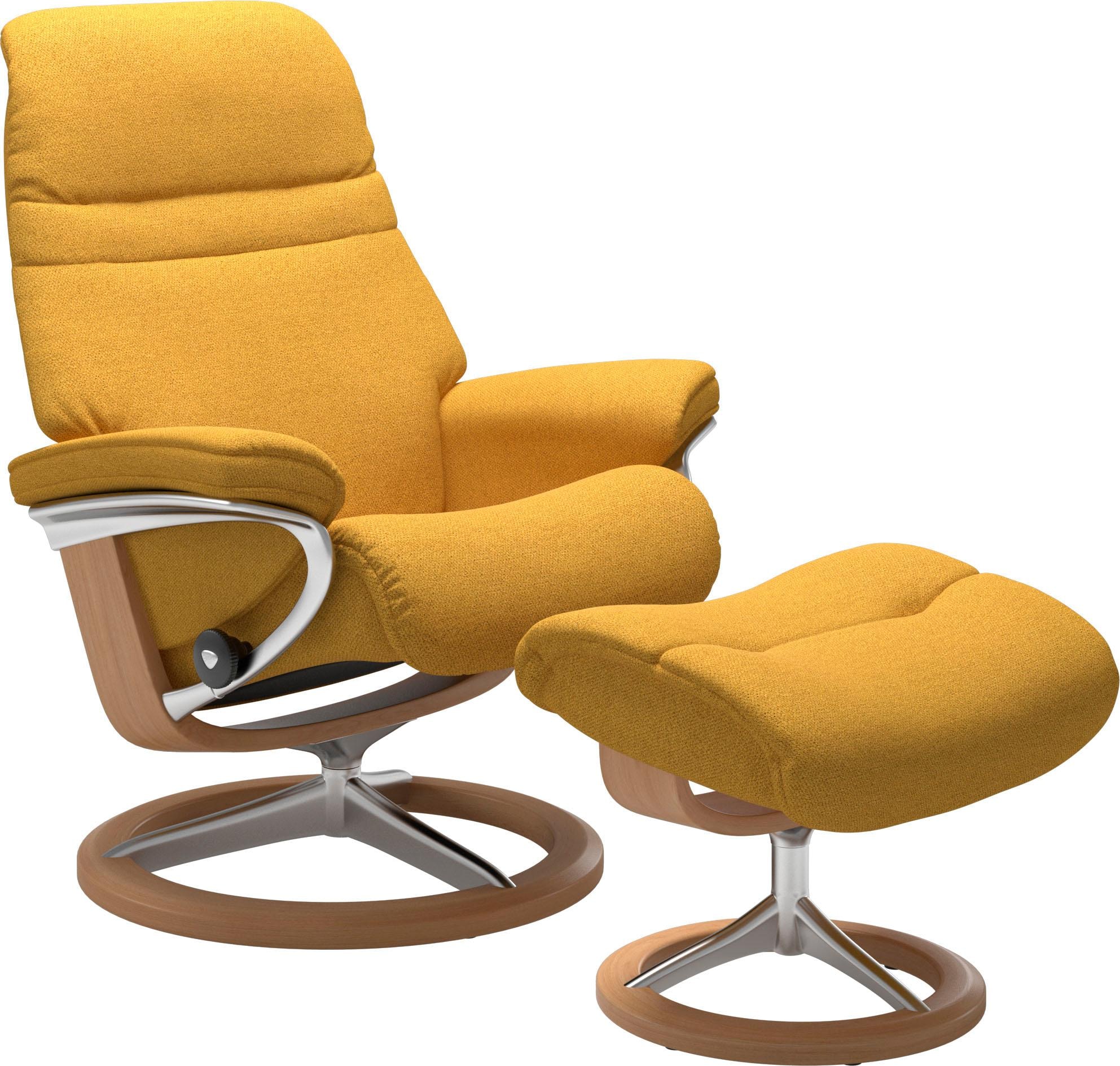 Stressless® Relaxsessel »Sunrise«, (Set, Relaxsessel mit Hocker), mit Signa günstig online kaufen