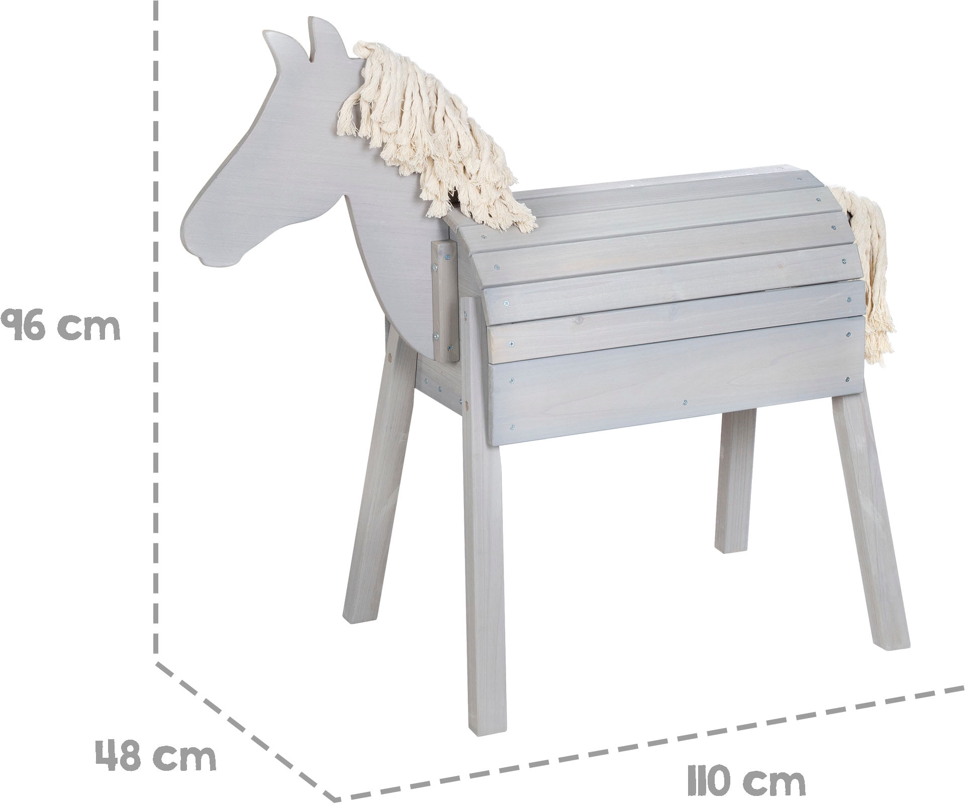 roba® Holzpferd »Sheddie«, Outdoor