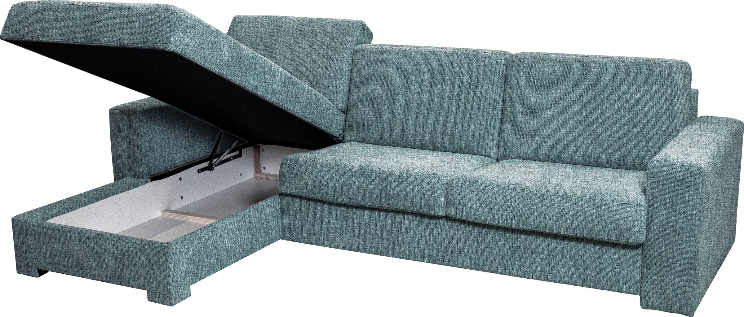 Home affaire Ecksofa »Roma "M" Matratzenhöhe 14 cm, Dauerschlaffunktion, mit Unterfederung,«, Liegemaße ca 143x198 cm, L-Form