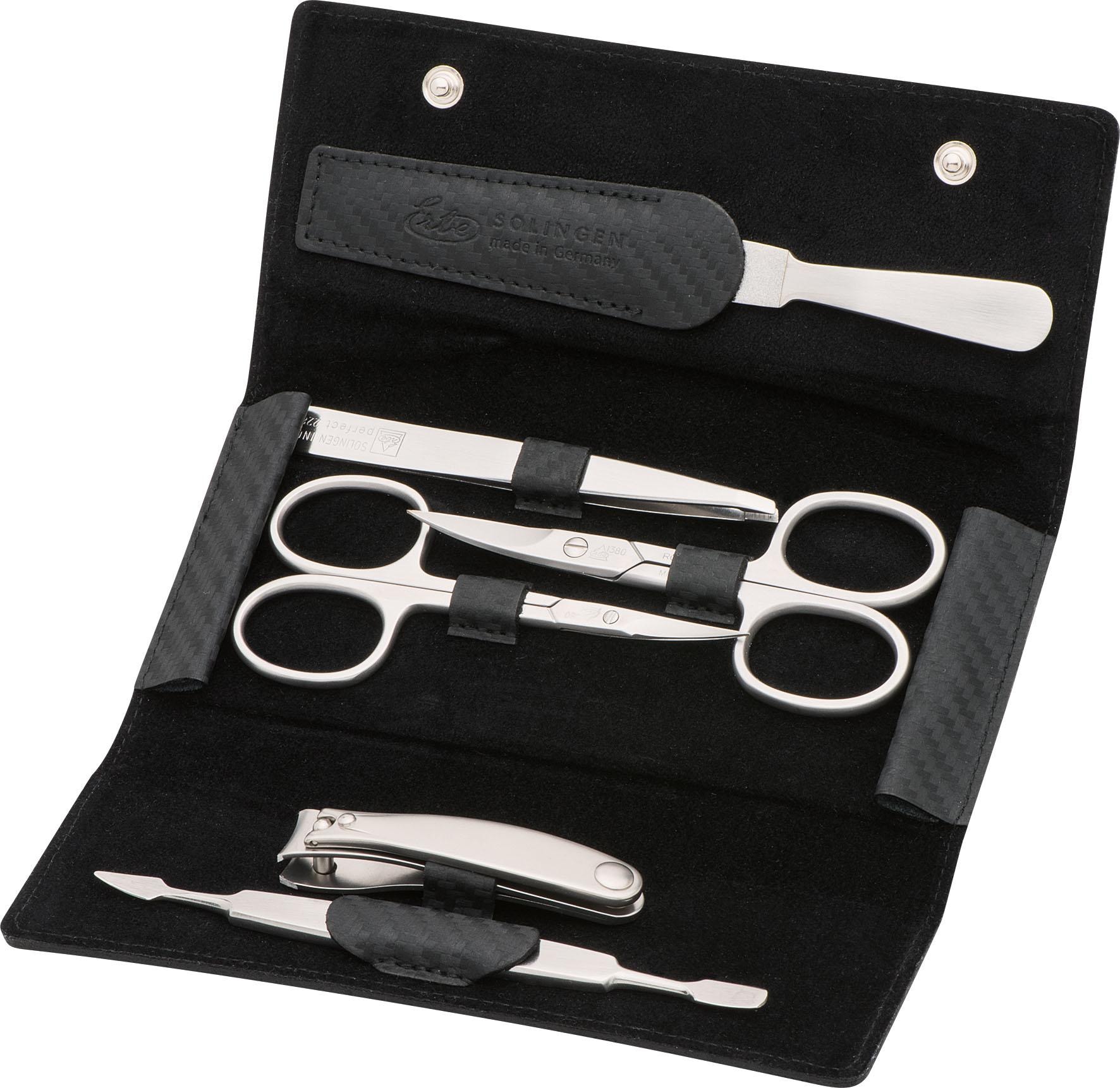 ERBE Maniküre-Etui »Lederetui mit Druckknopfverschluss« bestückt mit Soling günstig online kaufen