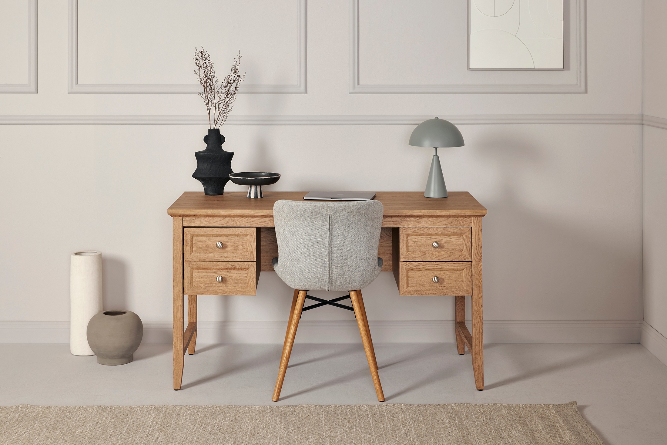 Jahnke Schreibtisch »CLASSIC D 130« 1 Stk. tlg. Schreibtisch, 4 Schubladen, günstig online kaufen