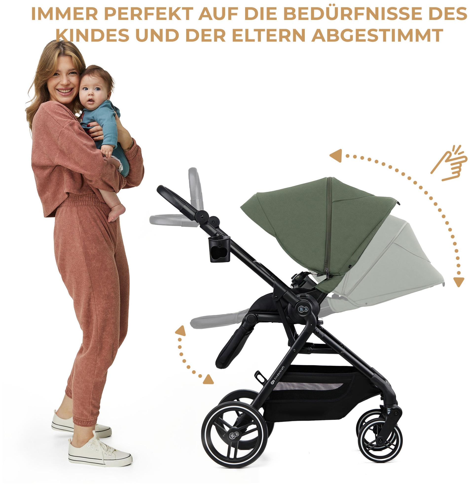 Kinderkraft Kombi-Kinderwagen »YOXI 2IN1« 22 kg