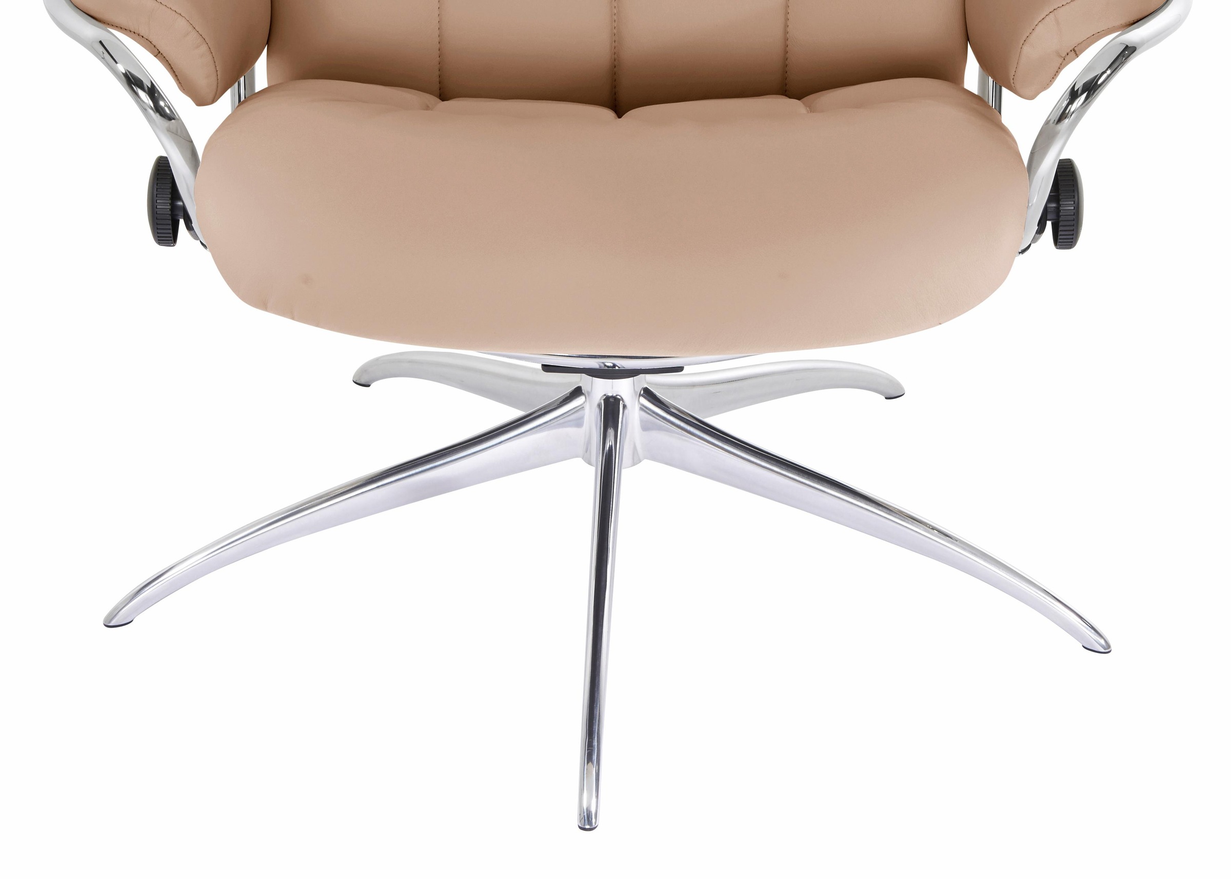 Stressless® Relaxsessel »London«, (Set, Relaxsessel mit Hocker), mit Hocker, High Back, mit Star Base, Gestell Chrom