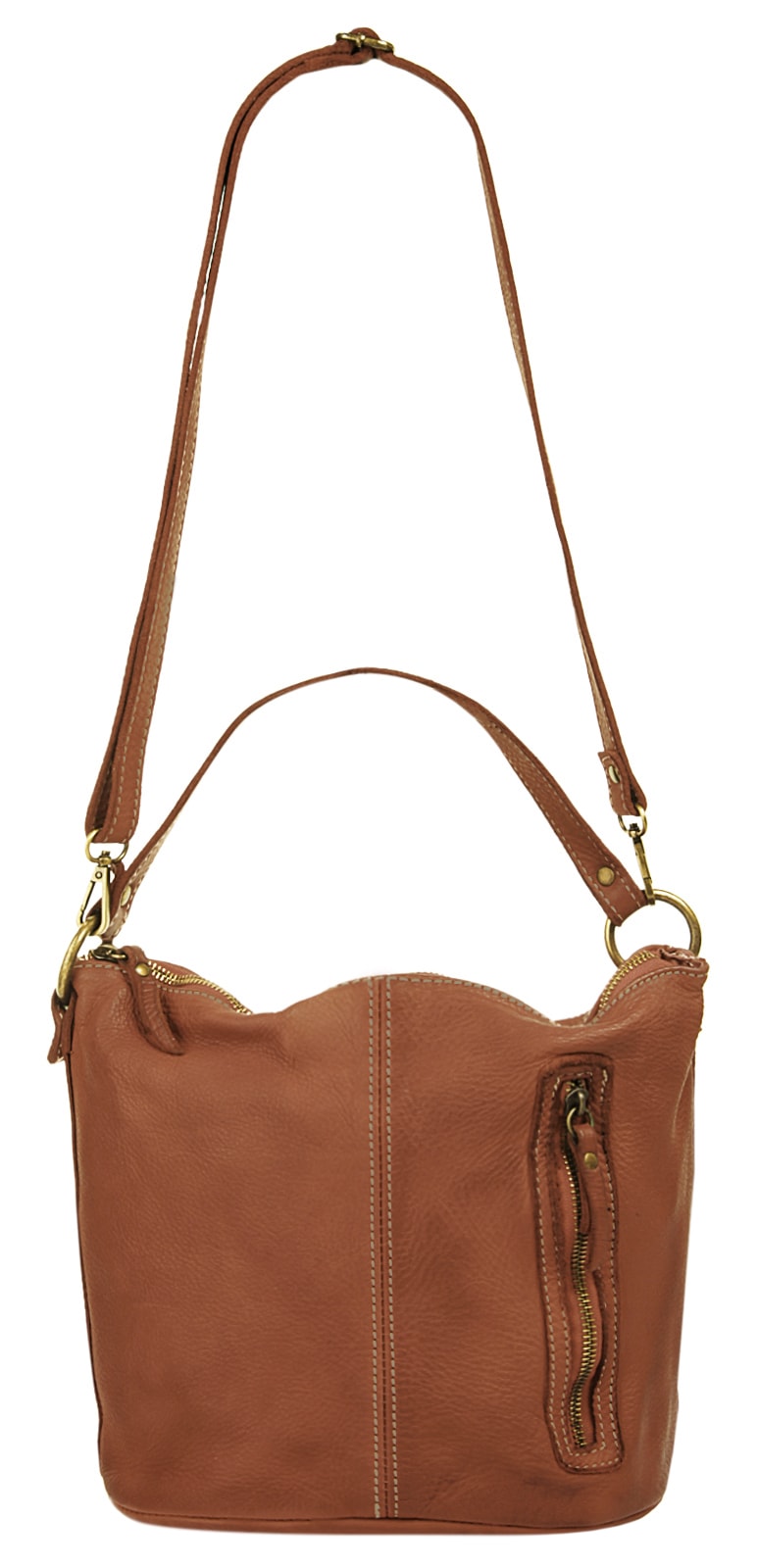 Cluty Umhängetasche echt Leder, Made in Italy