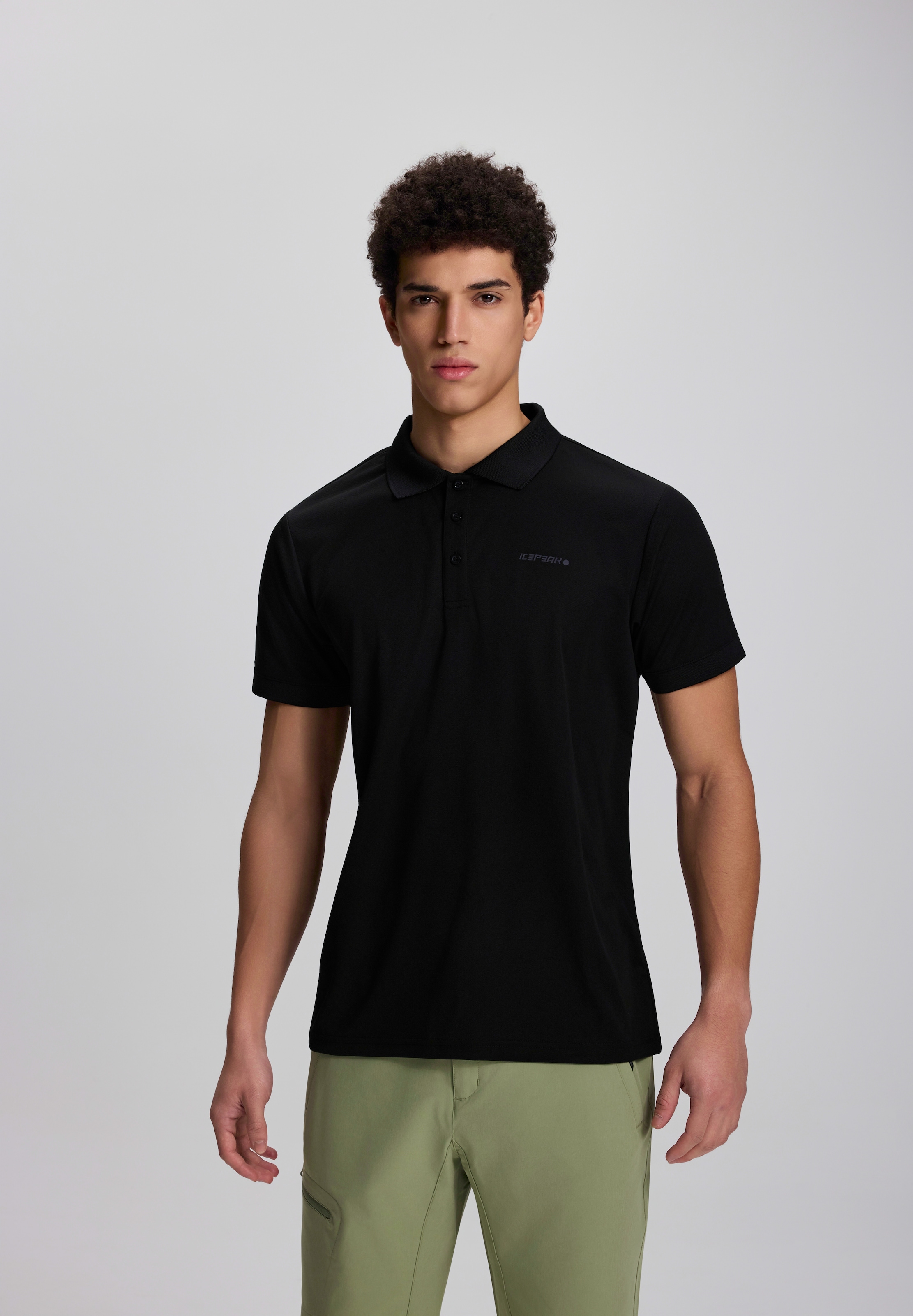 Icepeak Poloshirt »H POLOSHIRT BELLMONT« sportlicher Schnitt, Polokragen mit Knopfleiste