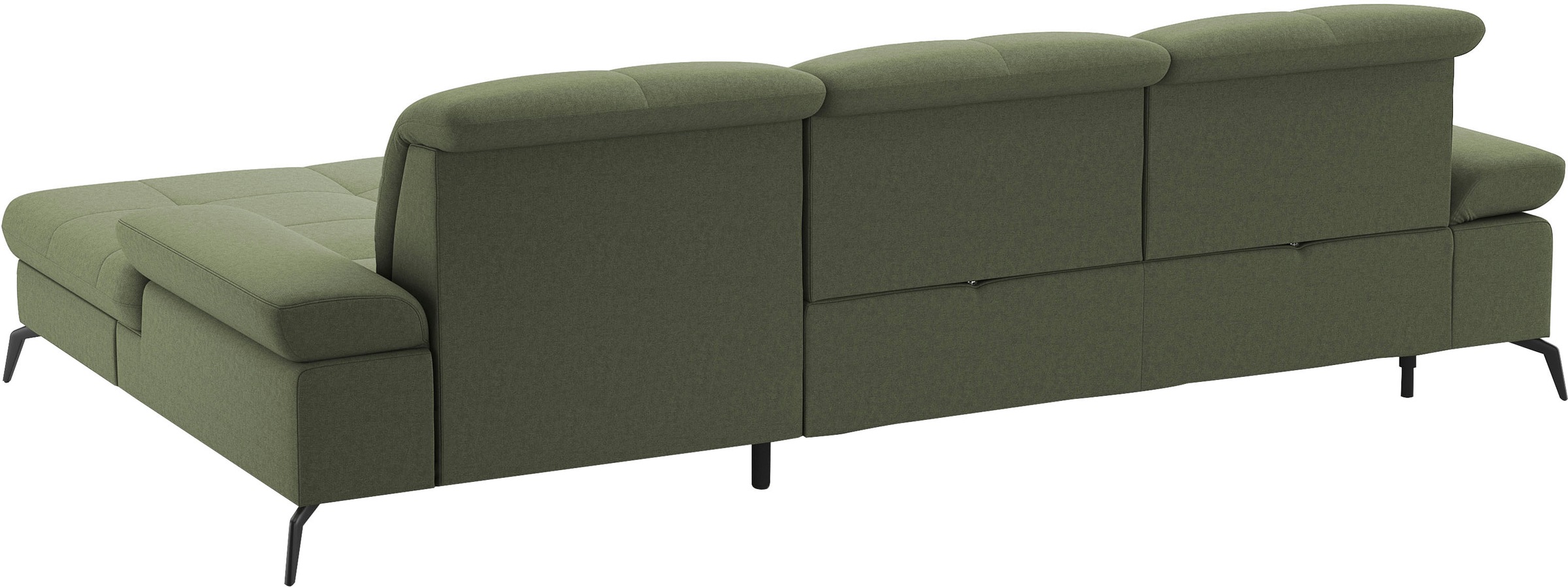 sit&more Ecksofa »Amica, L-Form, inkl. Sitztiefenverstellung & Armteilverstellung«, wahlweise mit Bettfunktion, Bettkasten und Kopfteilverstellung