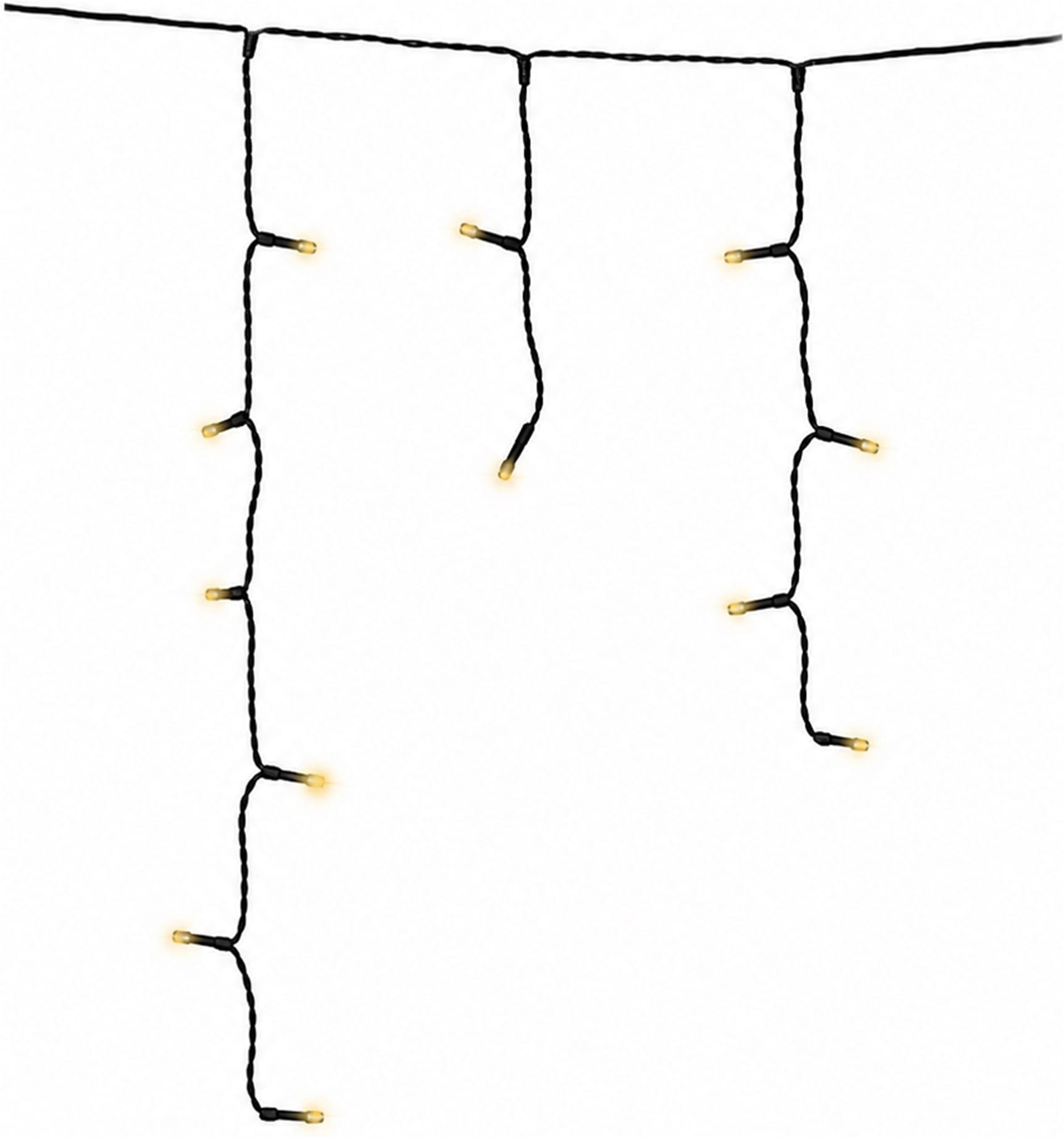OTTO home LED-Lichterkette »in 3/6/12/18 u. 24 m Länge, Outdoor Indoor, Lichtfunktionen, Garten« warmweiß, 8 Modi, 6/18h Timer, schwarz o. weiß, außen, innen