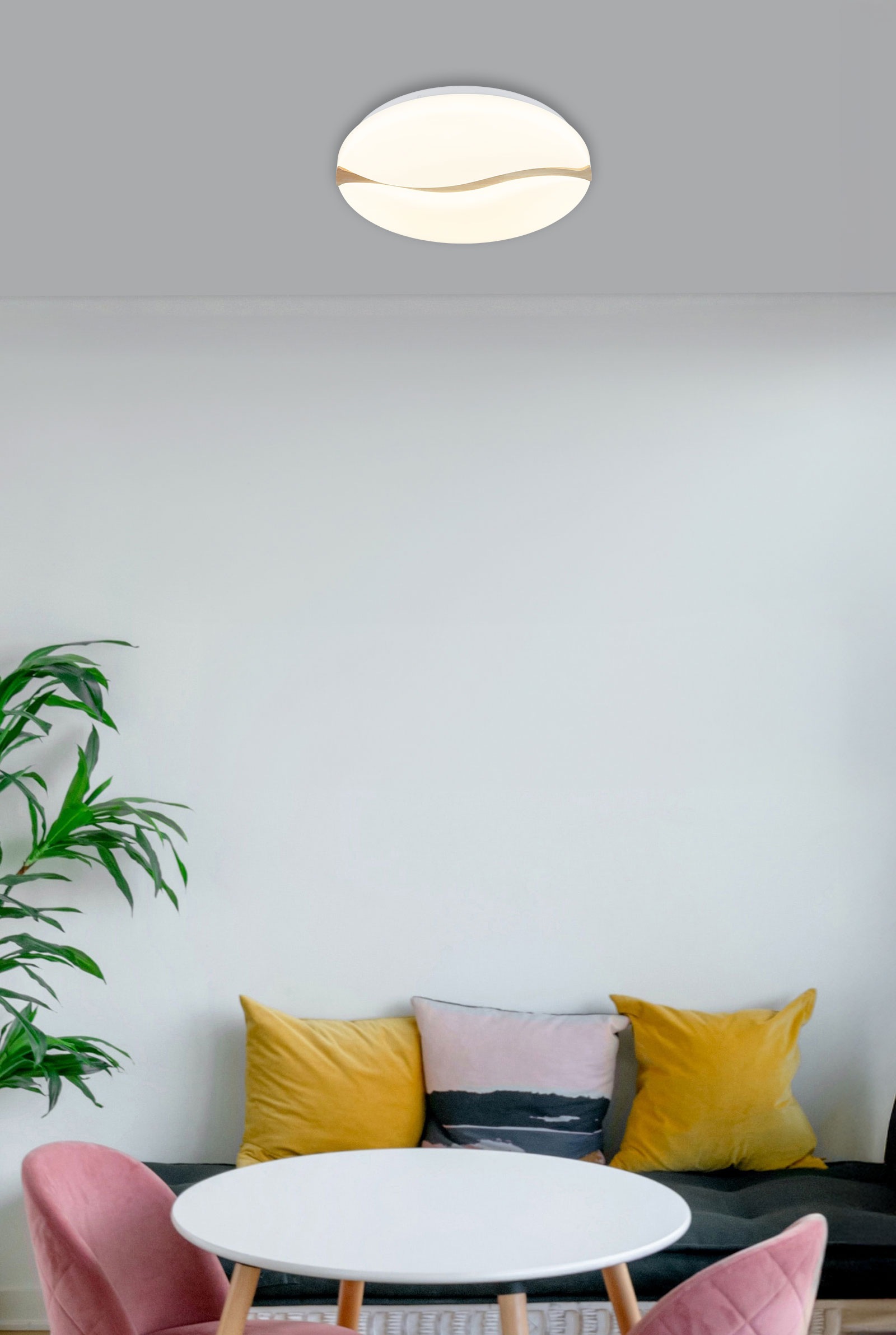 GLOBO LIGHTING Deckenleuchte »LETICIA« LED-Modul 1 Stk. warmweiß - kaltweiß günstig online kaufen