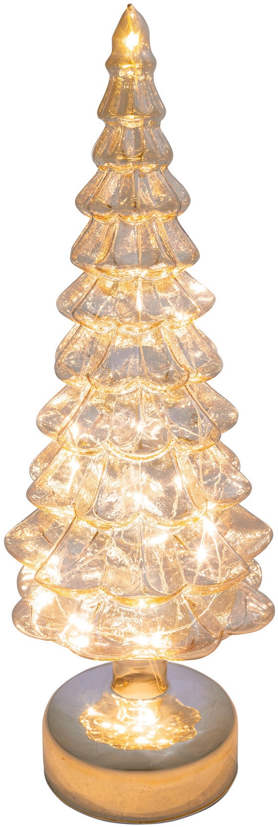 Höhe bestellen »Tanne, Weihnachtsdeko«, Glas, 12 mit aus cm LEDs, light Baum online ca. LED Creativ 33