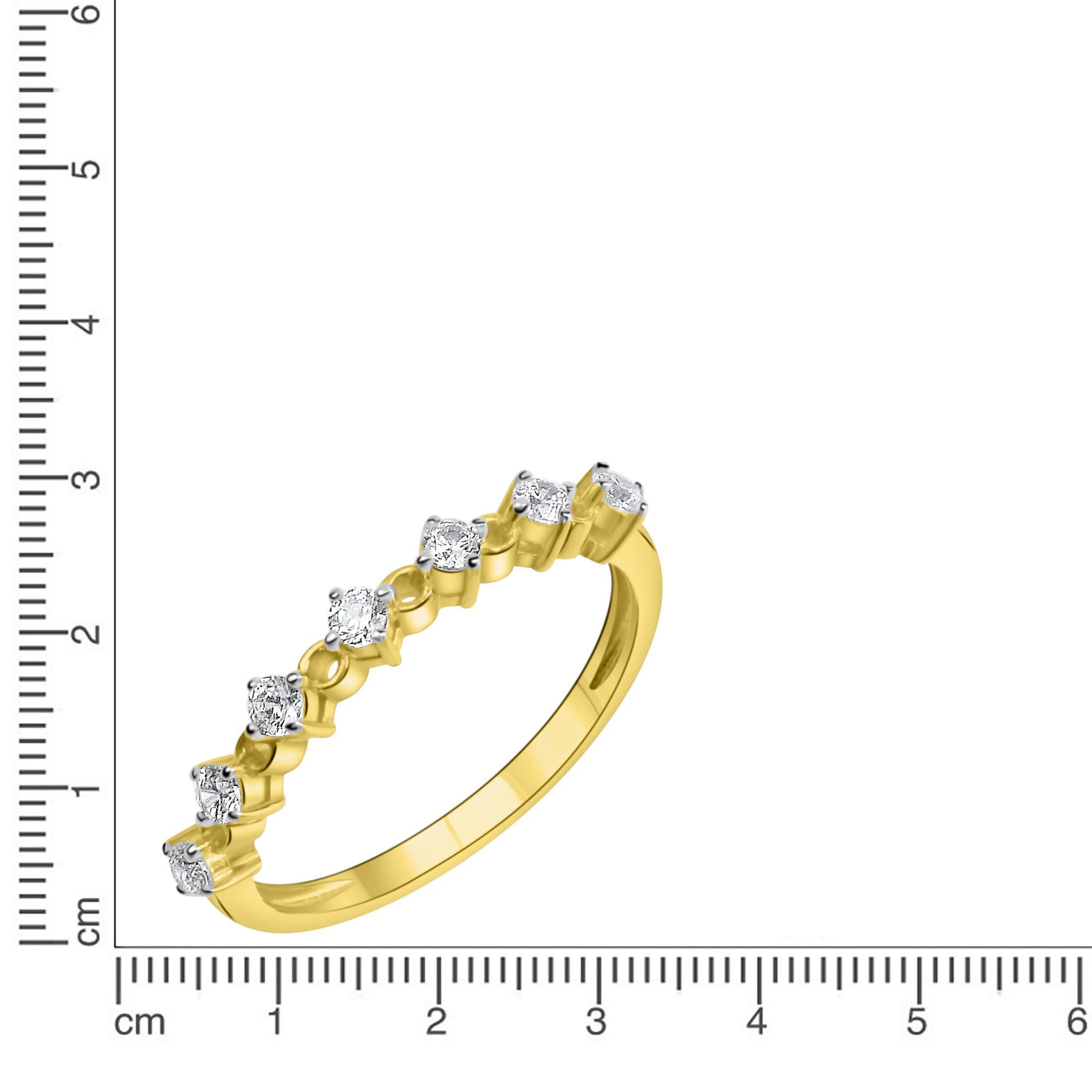 Firetti Goldring »Schmuck Geschenk Gold 375 Fingerring Ring«, mit Zirkonia (synth.)
