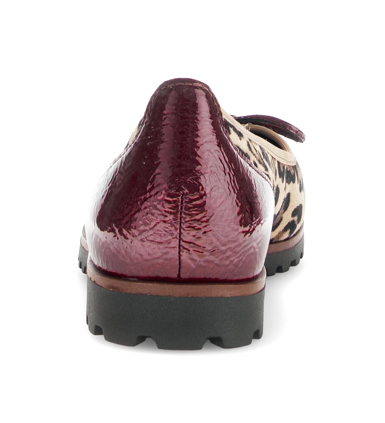 Gabor Ballerina, Blockabsatz, Businessschuh, Schlupfschuh im angesagten Leo-Look