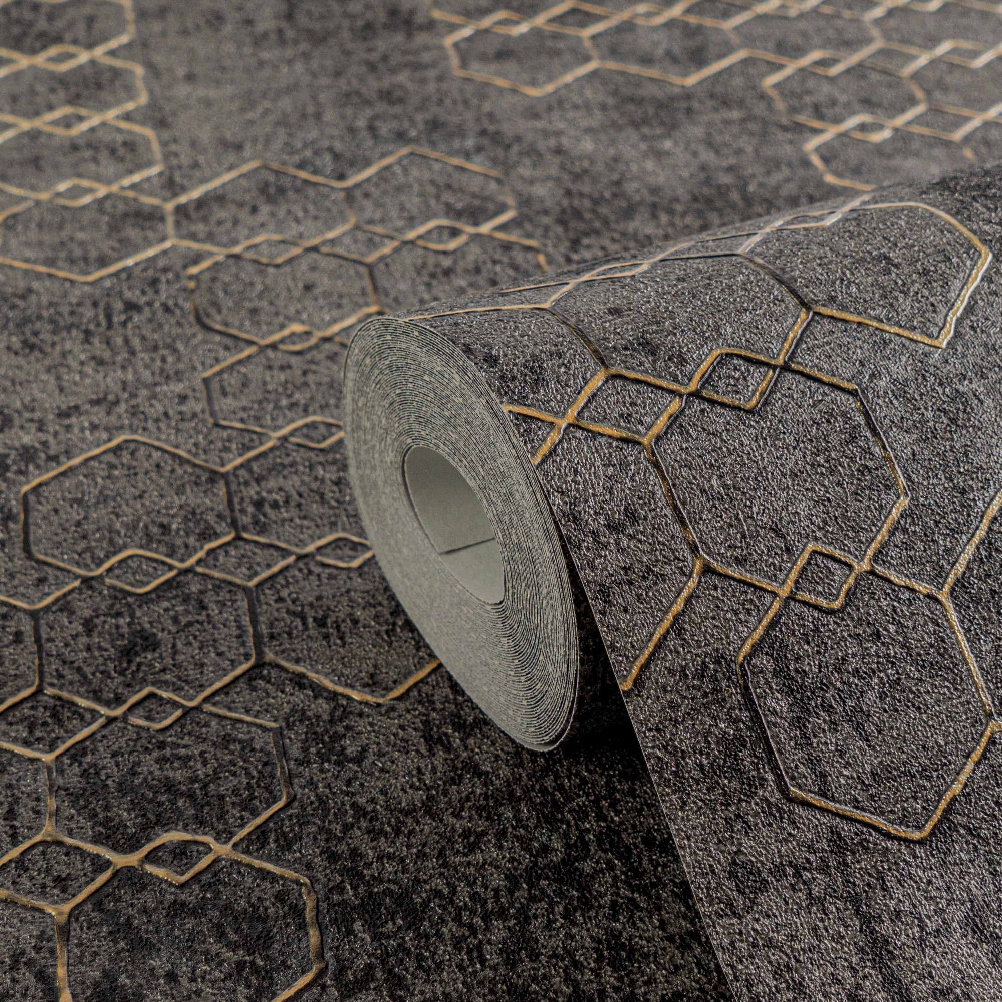 living walls Vliestapete »New Walls Urban Grace geometrisch grafisch« gemustert | geometrisch | grafisch leicht strukturiert Geometrische Tapete Design Tapeten Wohnzimmer Schlafzimmer Küche Flur