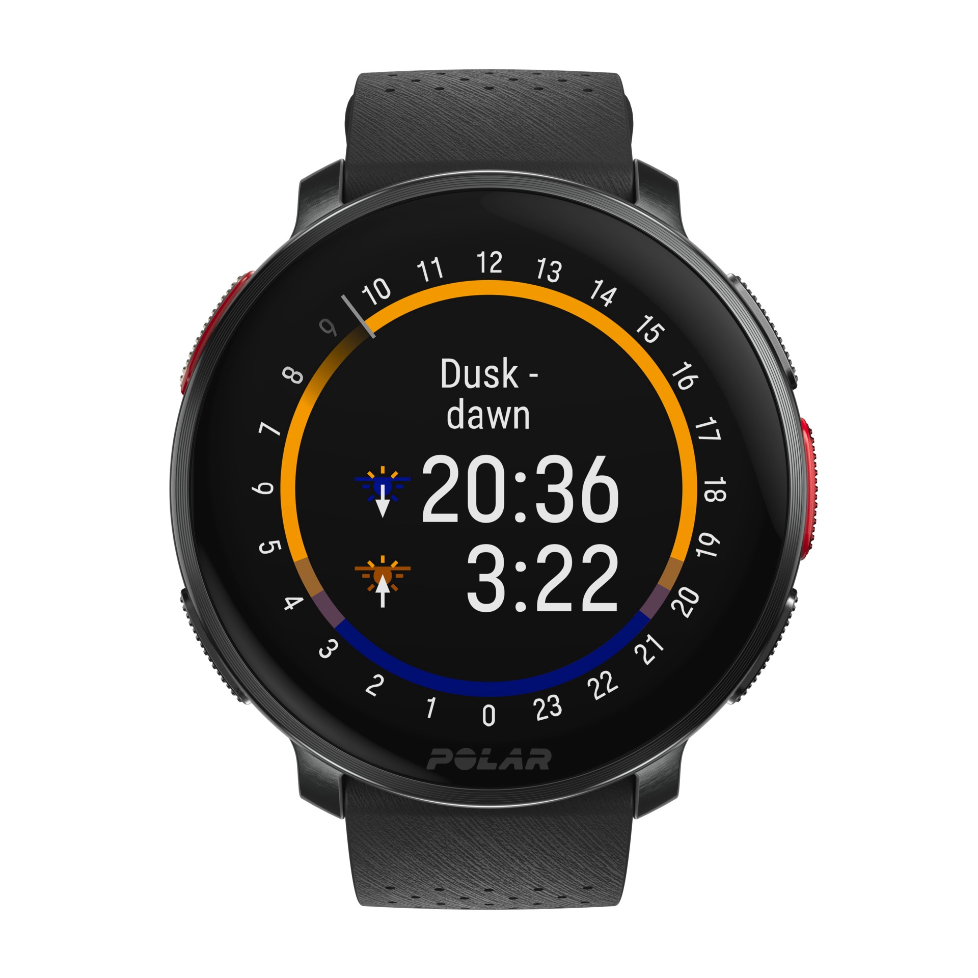 Polar Smartwatch »VANTAGE V3«, (3,5 cm / 1,39 Zoll), 32 GB, Premium-Multisportuhr Silikon-Armband S-L