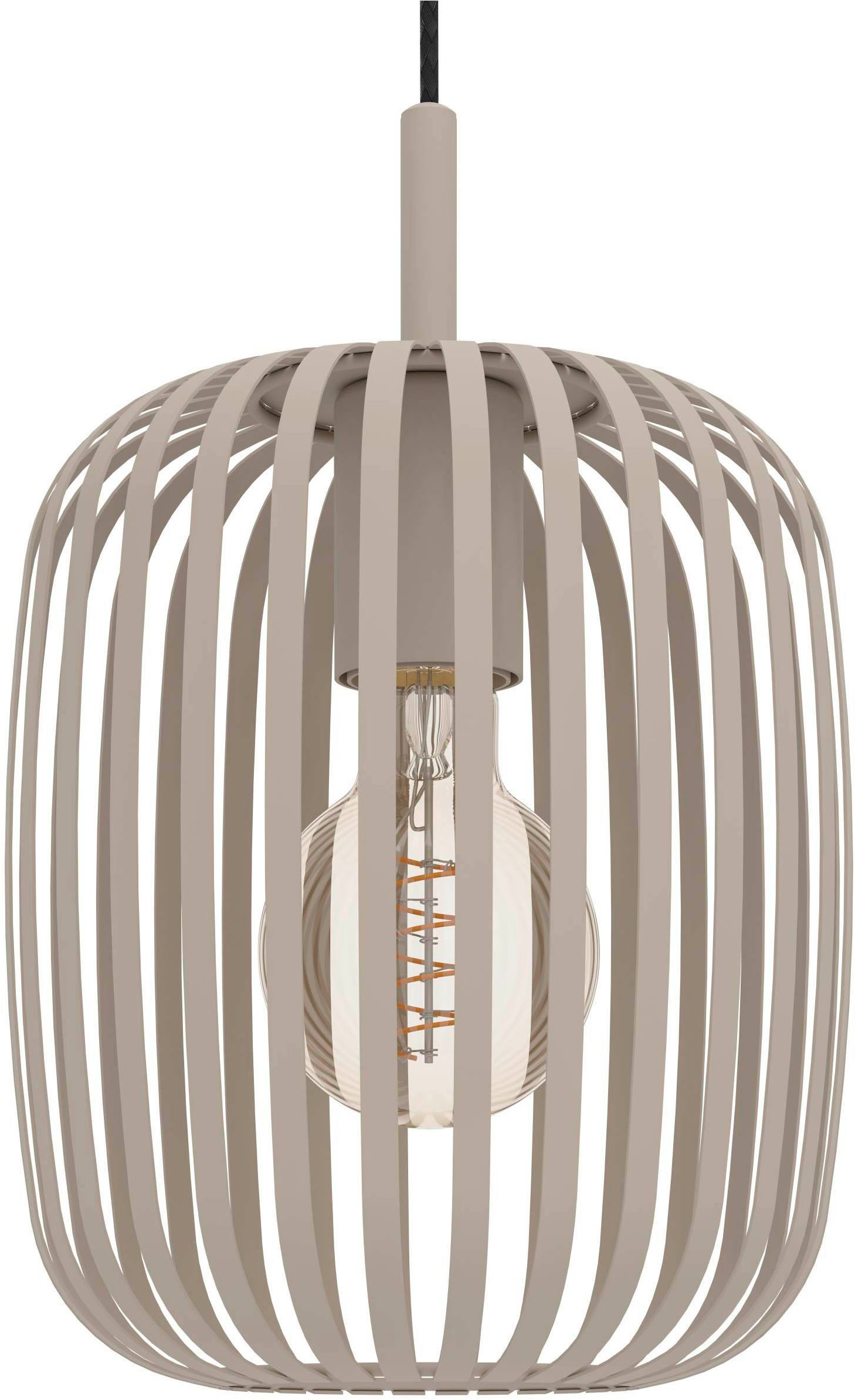 EGLO Pendelleuchte »Hängeleuchte ROMAZZINA, exkl. E27, Stahl in sandfarben, Pendellampe«, 5 flammig, Leuchtmittel E27 | ohne Leuchtmittel, Esszimmerlampe, 200x50cm, 1-flammig, modern, minimalistisch, Rondell