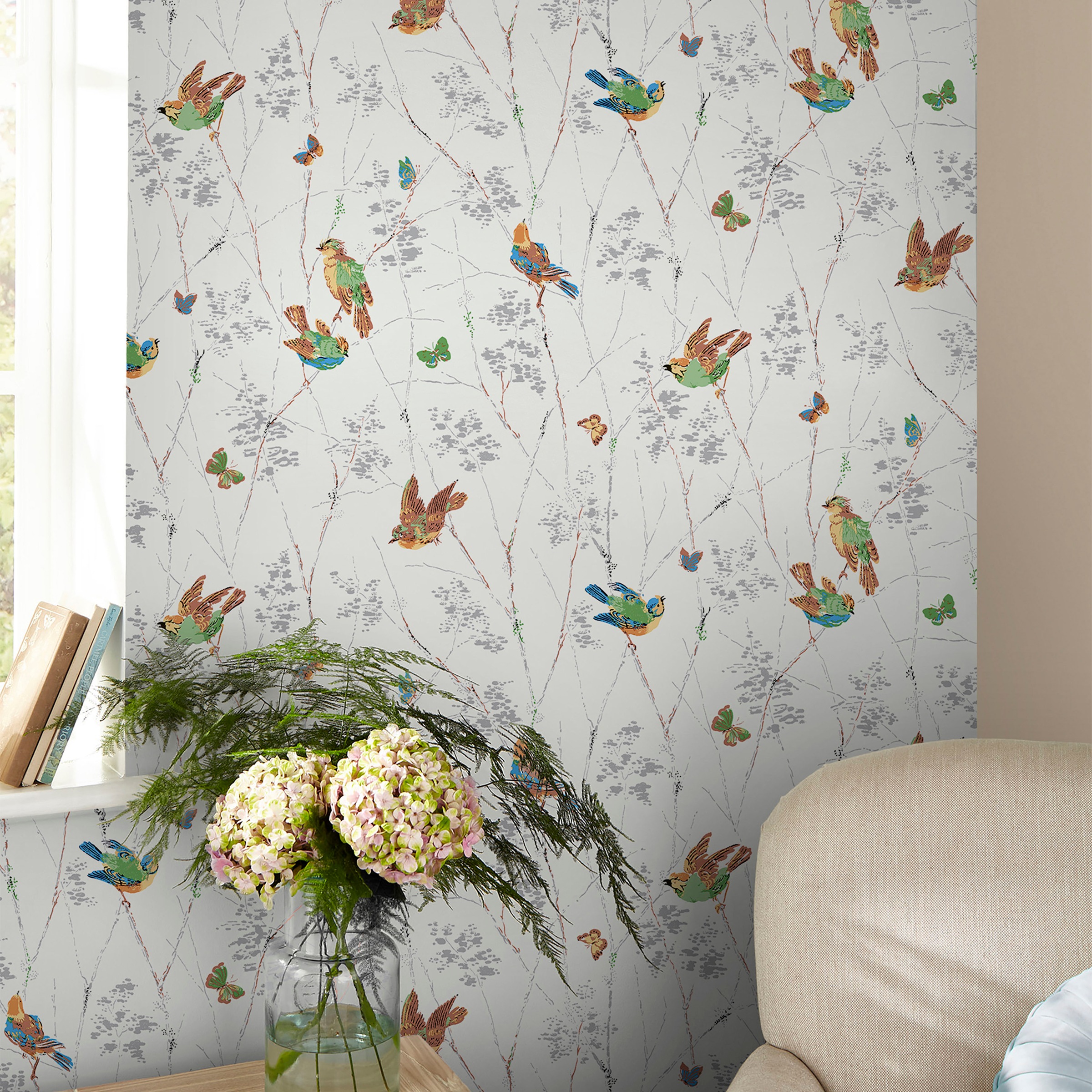 LAURA ASHLEY Vliestapete »Aviary«, Motiv, Motiv