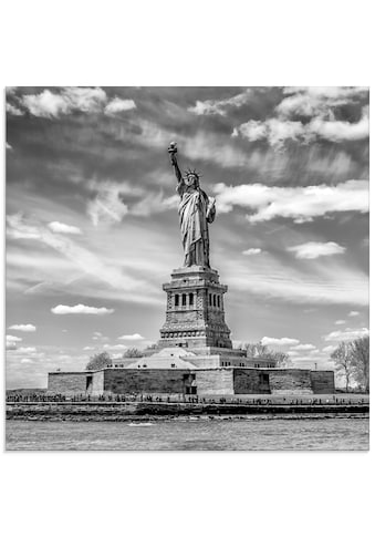 Glasbild »New York City Freiheitsstatue«, Amerika, (1 St.), in verschiedenen Größen