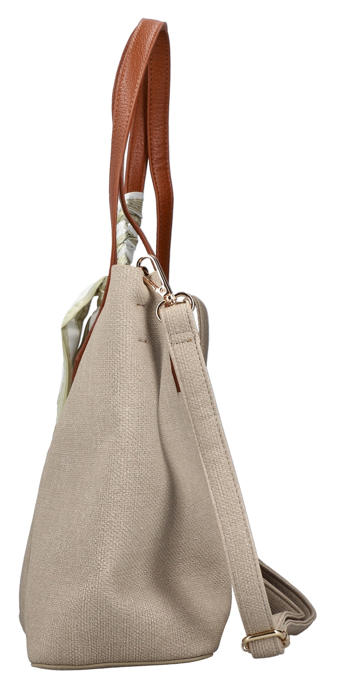Rieker Shopper, Henkeltasche, Schultertasche Damen mit abnehmbarem Logo-Anhänger