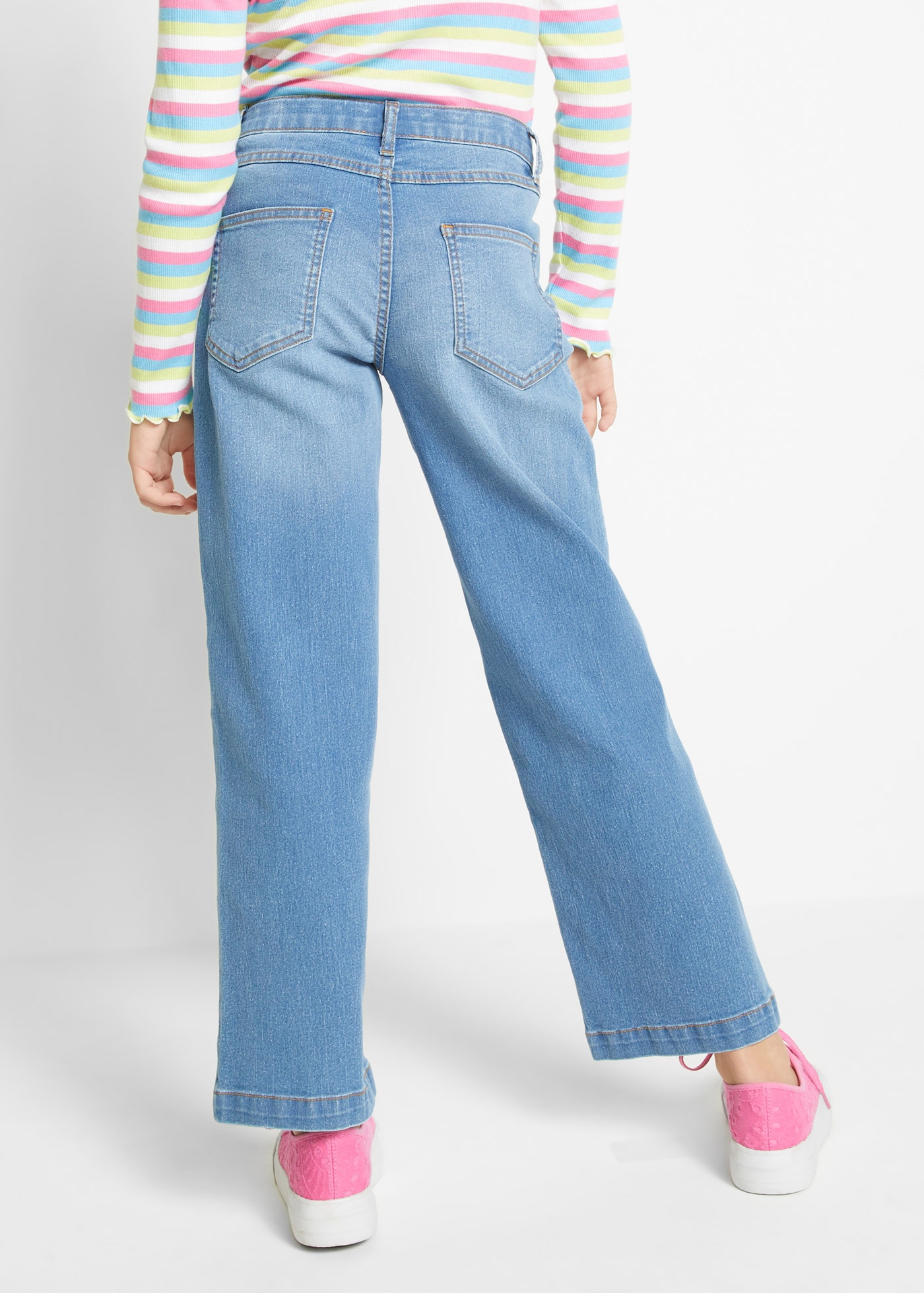 bonprix Weite Jeans , Wide-Leg-Jeans Mid Waist
