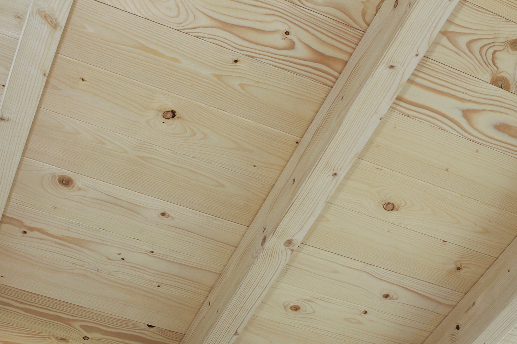 Skanholz Doppelcarport »Schwarzwald«, KVH-Fichte, 560 cm, Natur, mit Abstellraum 1, mit Dachschalung