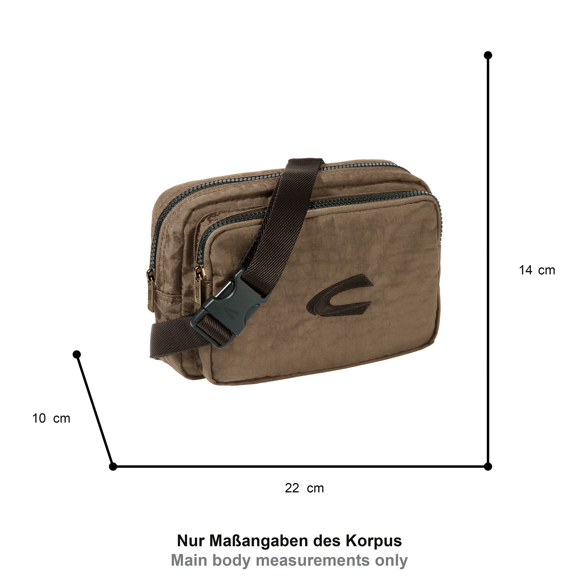 camel active Bauchtasche »Journey« aus leichtem robusten Nylon, funktional perfekt für alle Lebenslagen