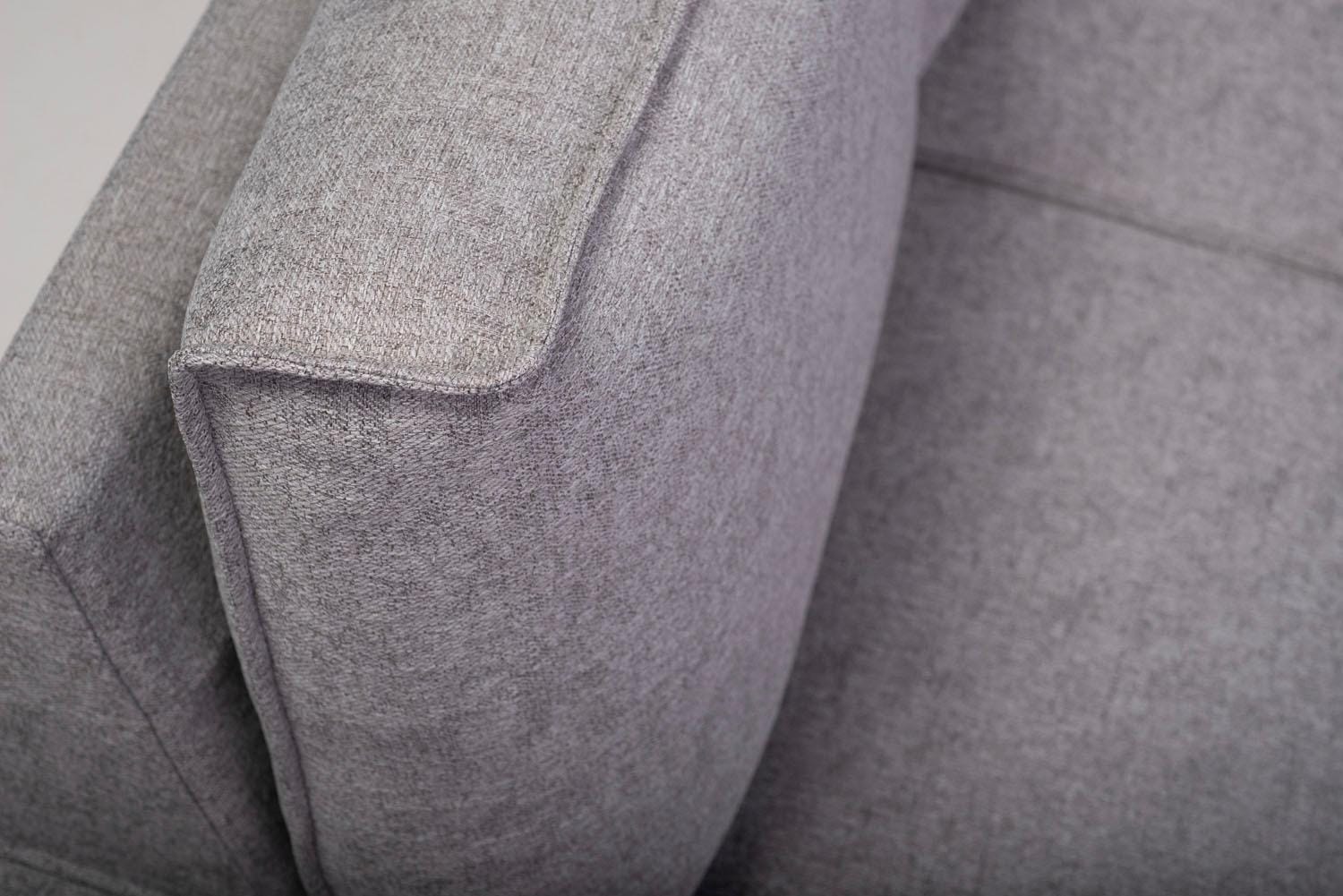 Places of Style 2-Sitzer »Kompaktsofa Oland, Struktur, Flachgewebe, Luxus-Microfaser, Boucle«, 164 cm, Wellenunterfederung, Skandi-Design, Metallfüße