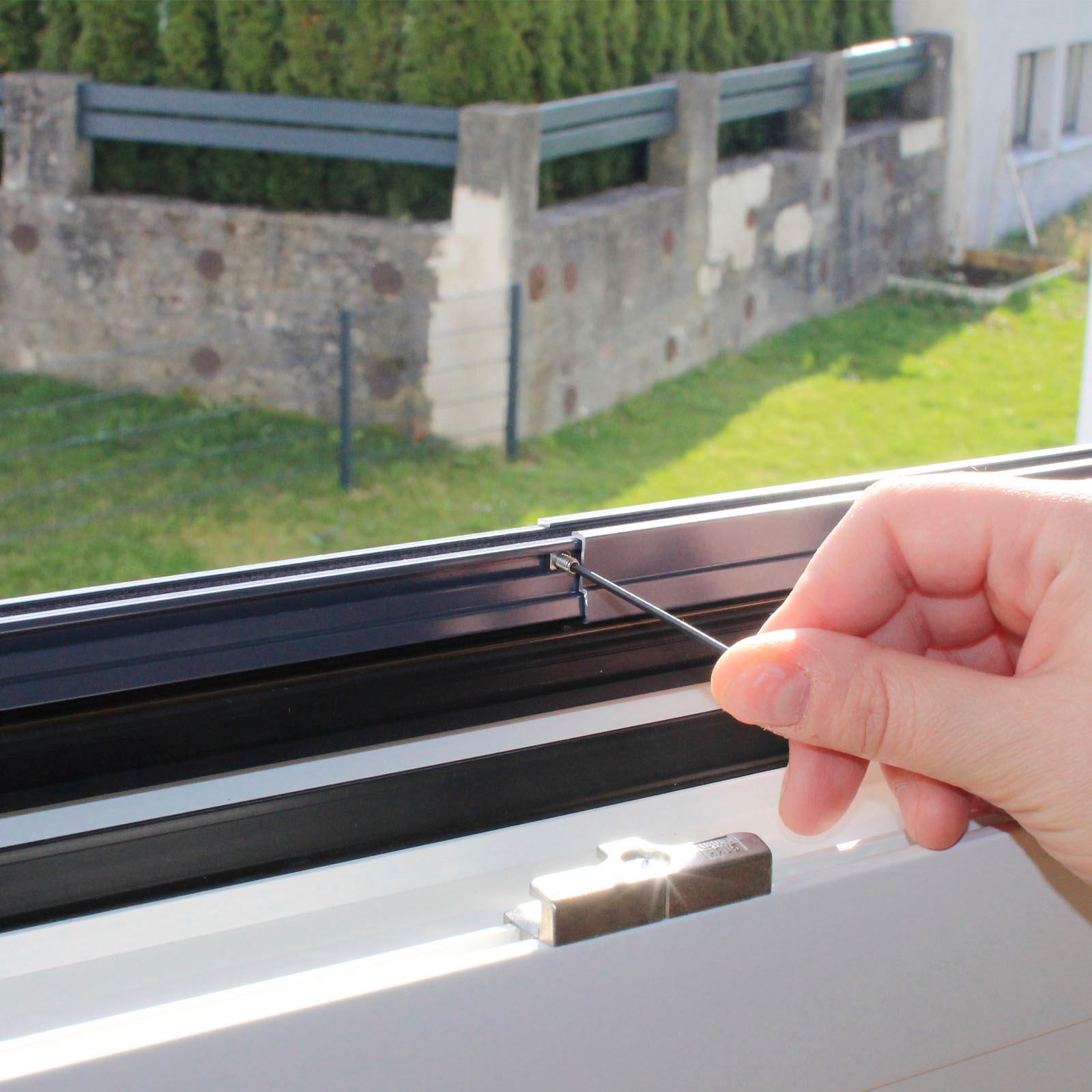 K-HOME Insektenschutz-Fensterrahmen »Teleskop«, Breite: 80 bis max. 130cm, Höhe: 90 bis max. 150cm, Einbautiefe: 1cm