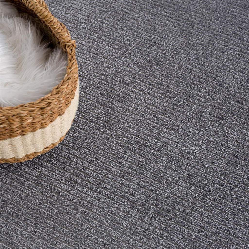 Carpet City Teppich »Friseé-Teppich FANCY900«, rechteckig, 12 mm Höhe, Läufer, Kurzflor, Einfarbig, 3D-Optik, Streifen Look, Wohnzimmer