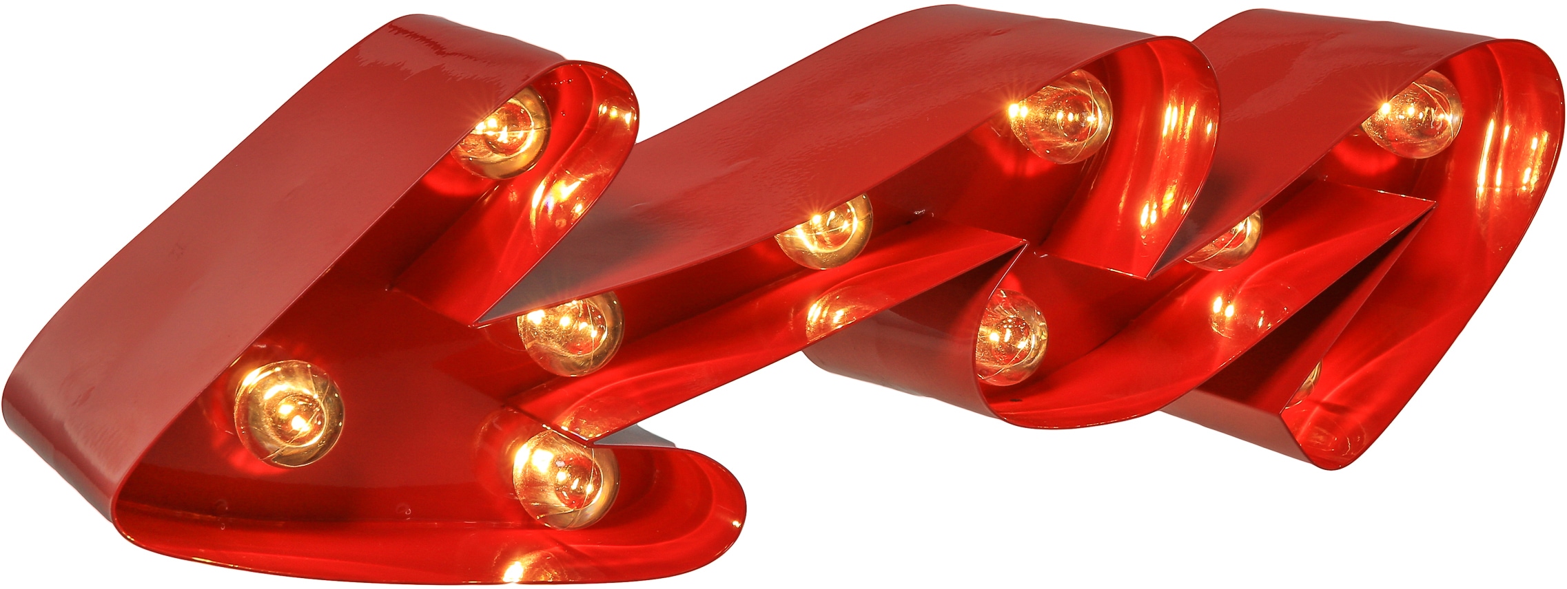 MARQUEE LIGHTS LED Dekolicht »Curved Arrow«, 10 flammig, Leuchtmittel LED-M günstig online kaufen