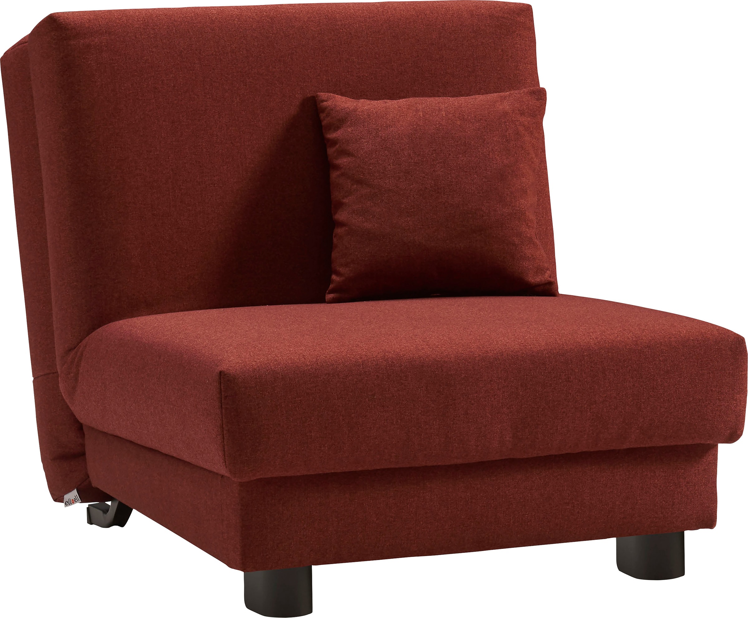 ell + ell Schlafsofa »Enny«, Liegefläche Breite 80 cm, Liegehöhe 45 cm, Füße alufarben, Rückenlehne