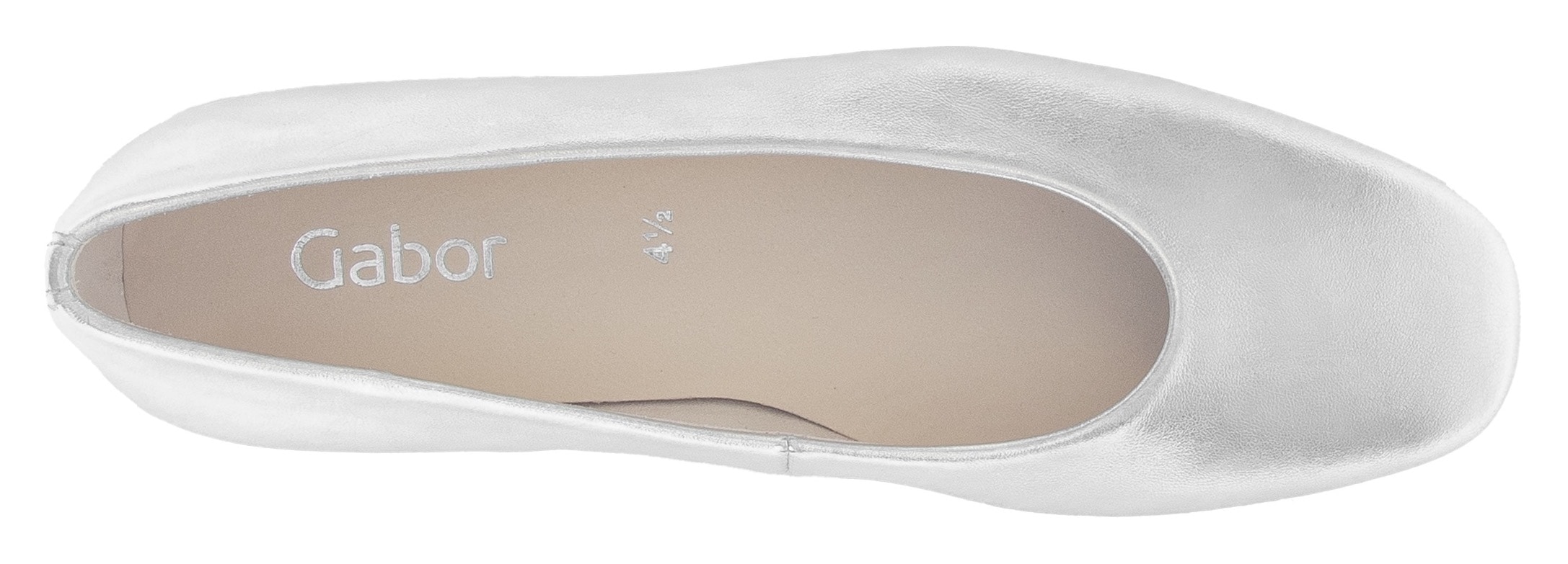 Gabor Ballerina, Blockabsatz, Businessschuh, Flats, Bequemschuh in Karreeform