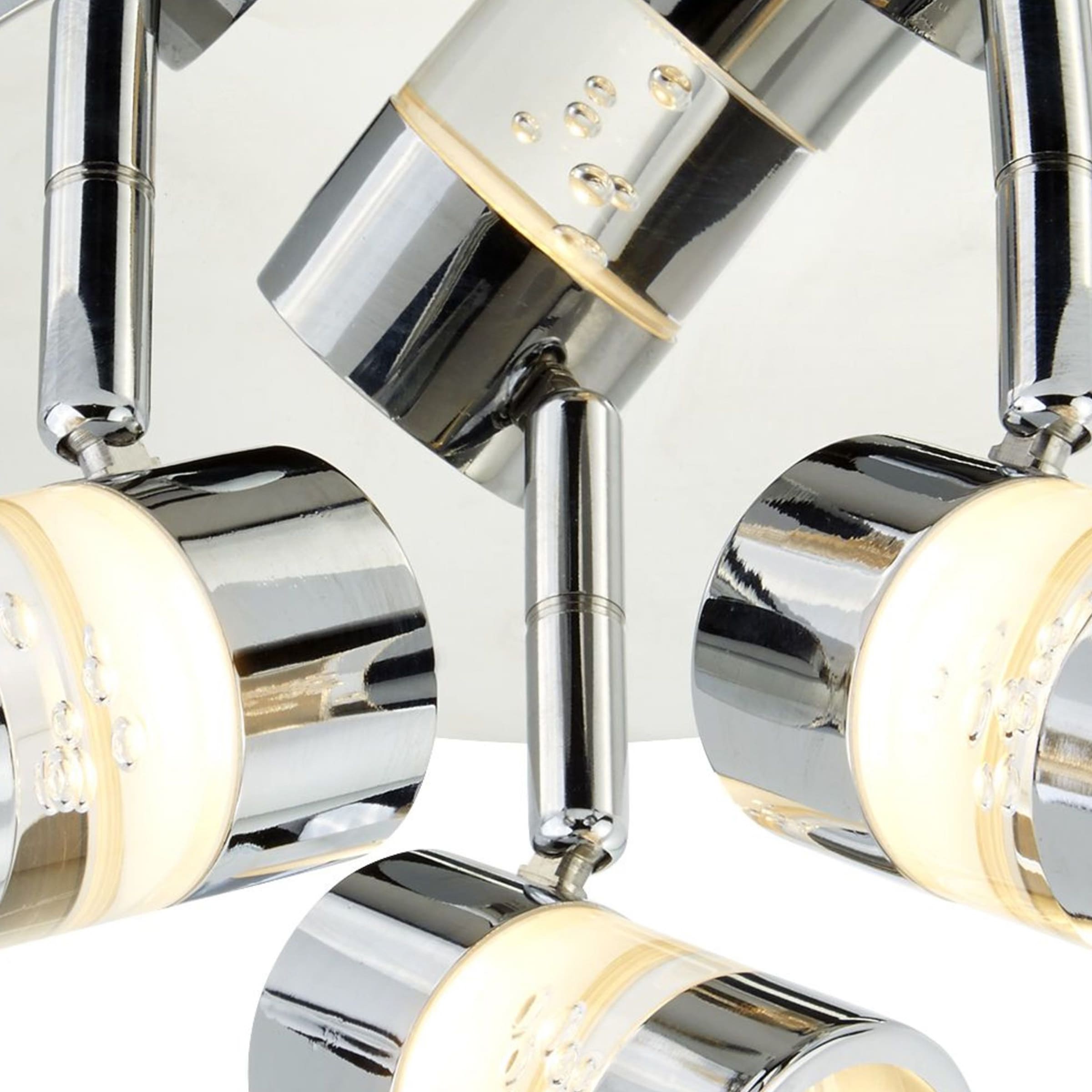Searchlight Deckenstrahler »Bubbles 3Lt Strahler - Chrommetall & Acryl« LED-Modul 1 Stk.