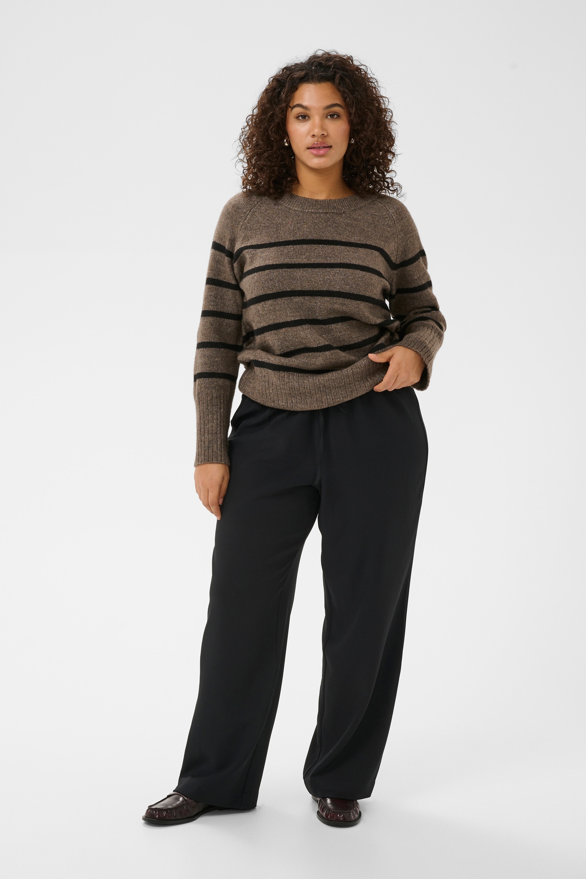 KAFFE Curve Stoffhose »Casual Hose KCbeathie«