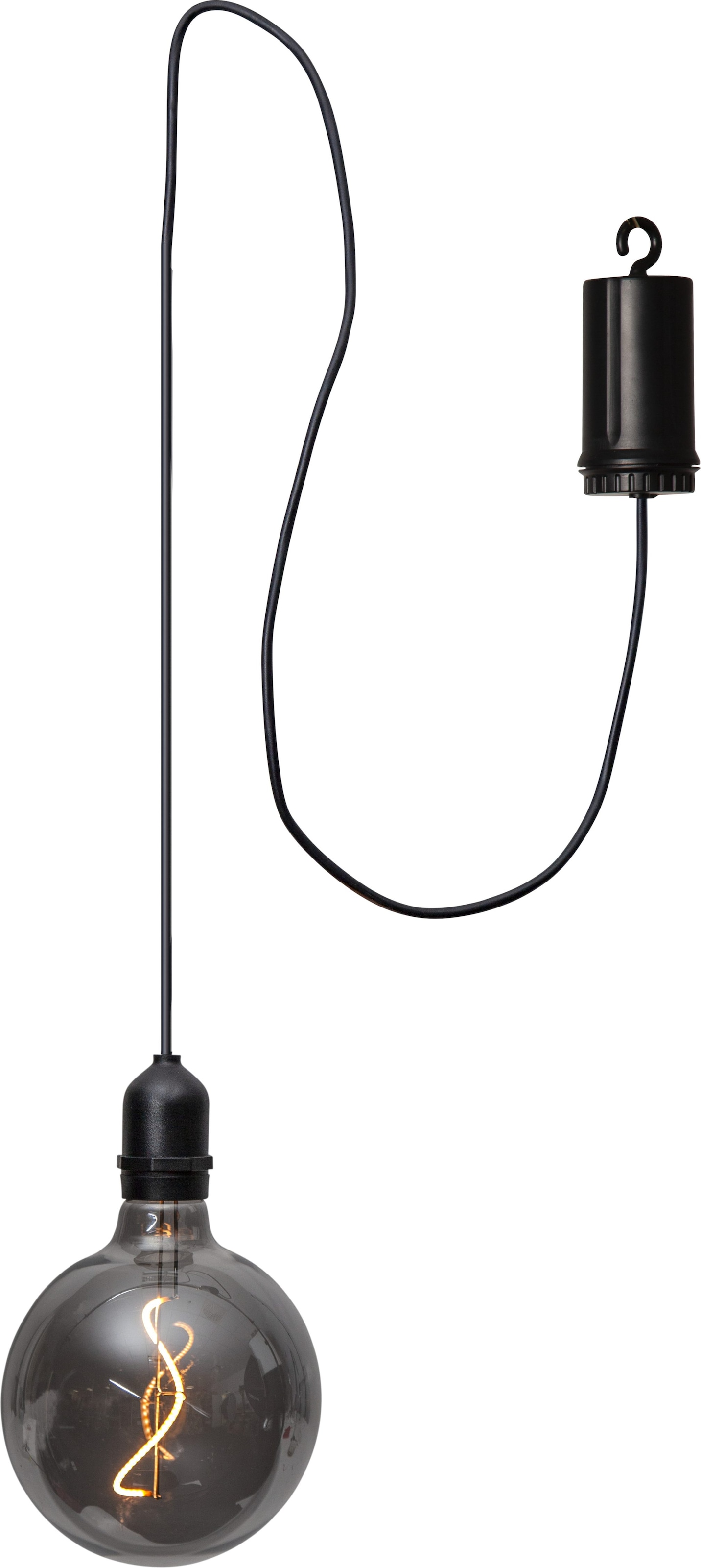 Parforce Traditional Hunting LED-Hängeleuchte »Hängeleuchte Bowl« LED-Board 1 Stk. Warmweiß Glaskugel, warmweißes Filament-Licht, Batteriebetrieb, Timer