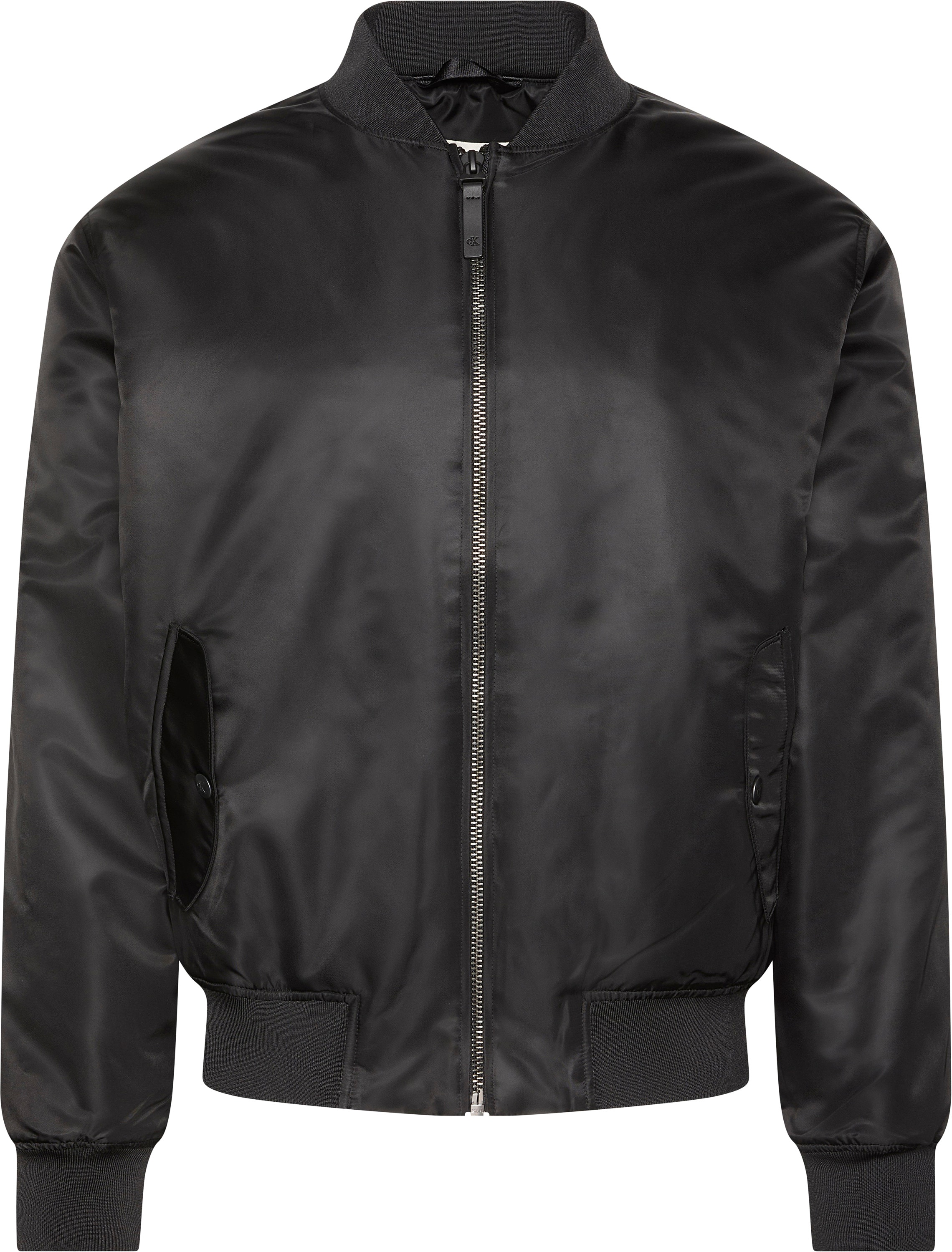 Calvin Klein Jeans Bomberjacke »LS NYLON BOMBER JACKET«, ohne Kapuze, Mit Rundhalsausschnitt