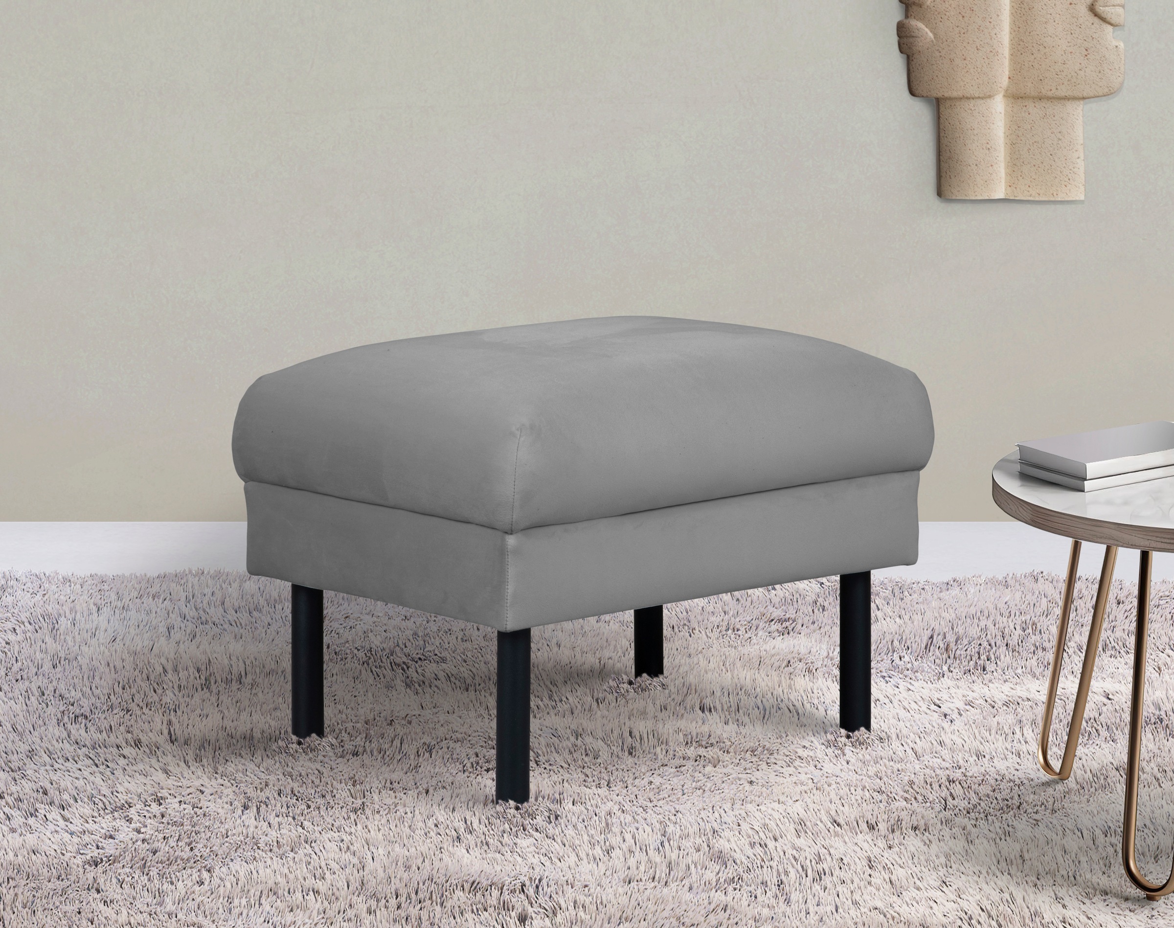 Home affaire Hocker »Lillibeth Polsterhocker, Sitzhocker, Maße B/T/H: 64/50 günstig online kaufen