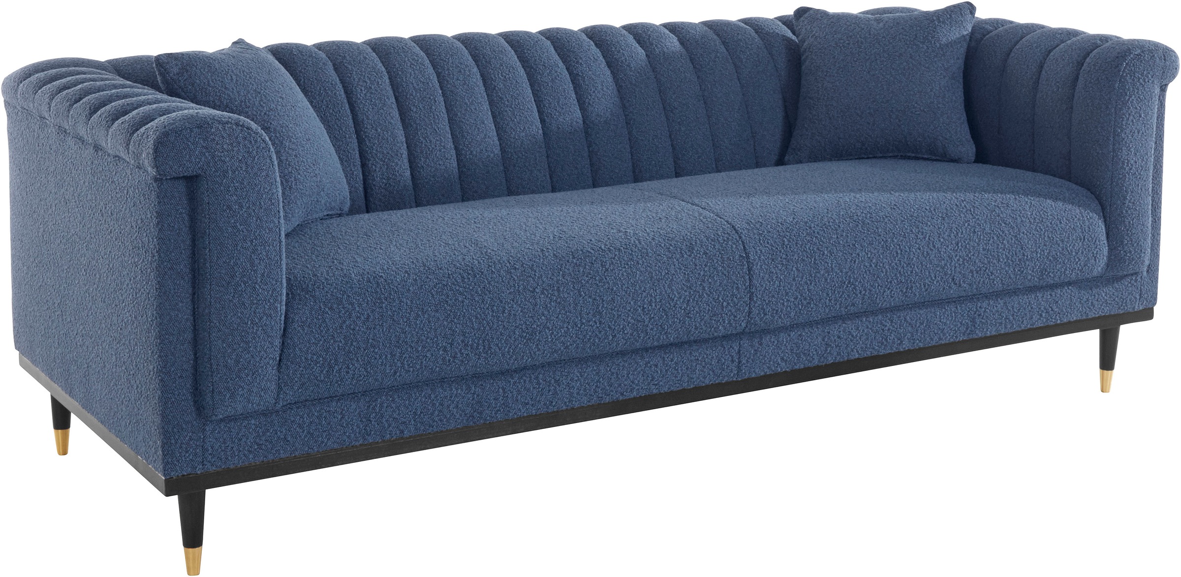Home affaire 3-Sitzer "Chamby New", im Bouclé-Strukturbezug mit Steppung im günstig online kaufen