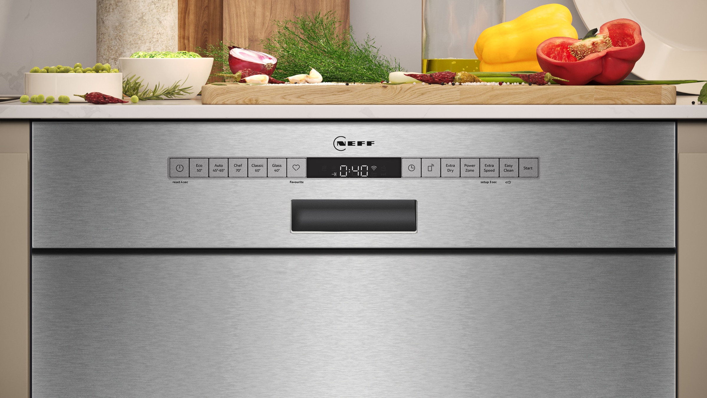 NEFF Unterbaugeschirrspüler »S125ECS15E«, 14 Maßgedecke, mit Rack Matic